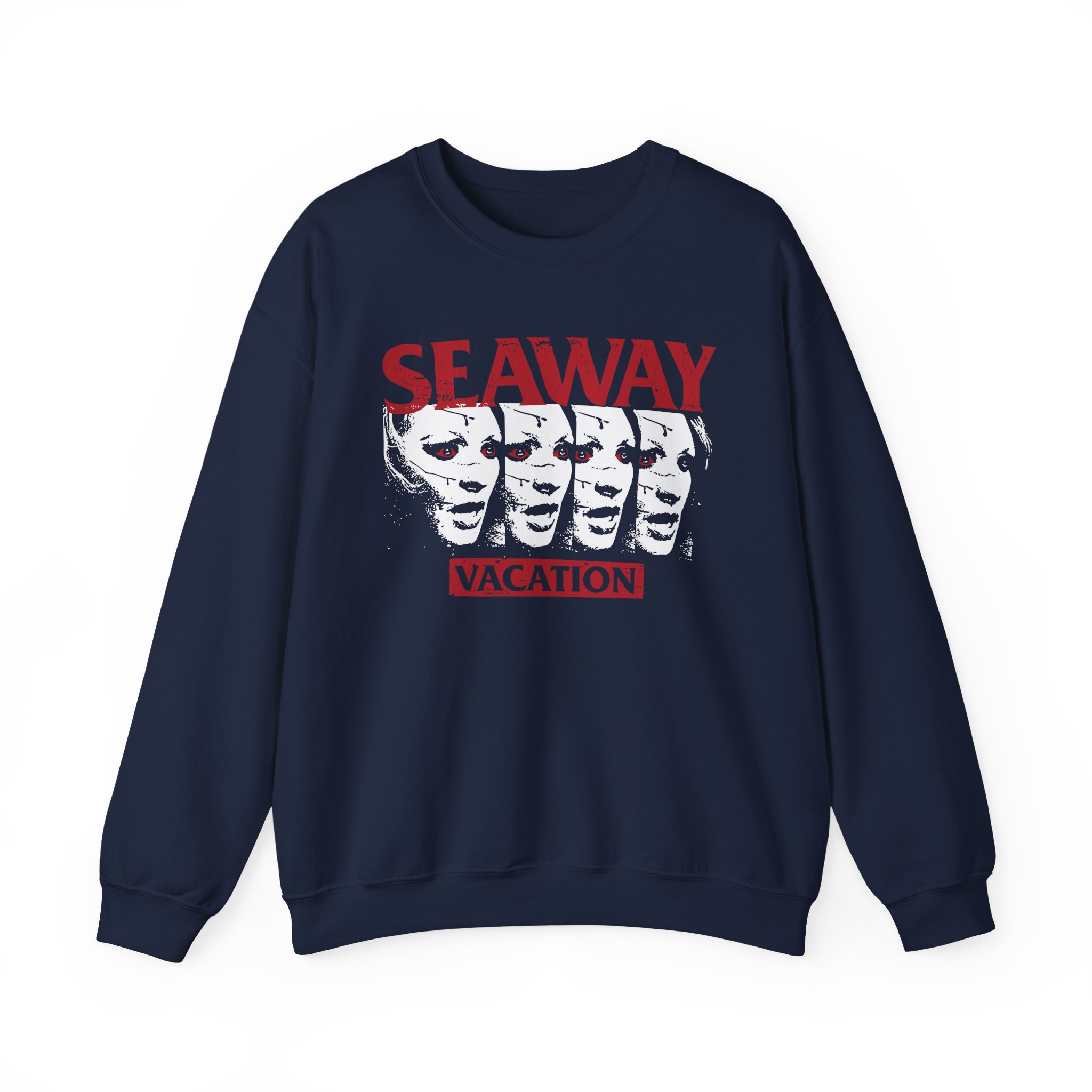 Seaway Vacation Face Unisex Heavy Blendâ„¢ Crewneck Sweatshirt
