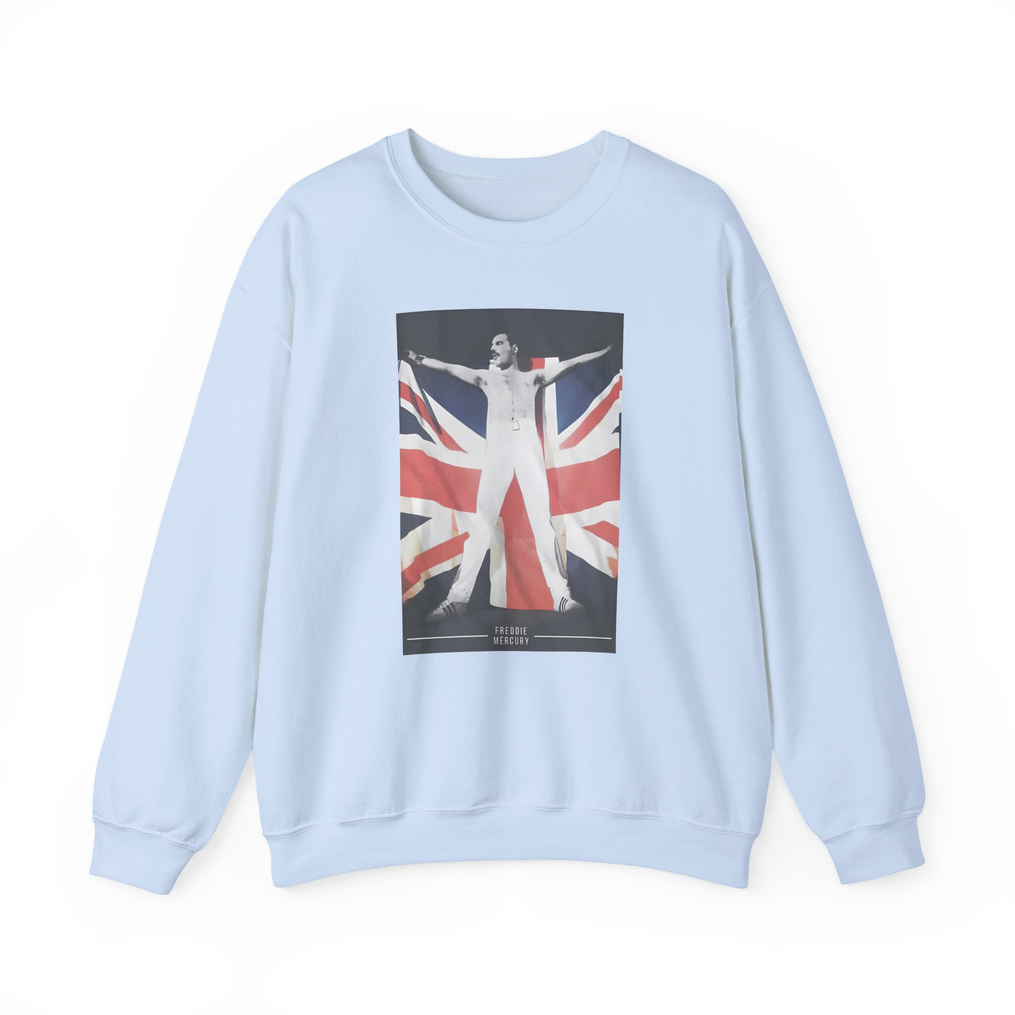 F M Union Jack Flag Unisex Heavy Blendâ„¢ Crewneck Sweatshirt