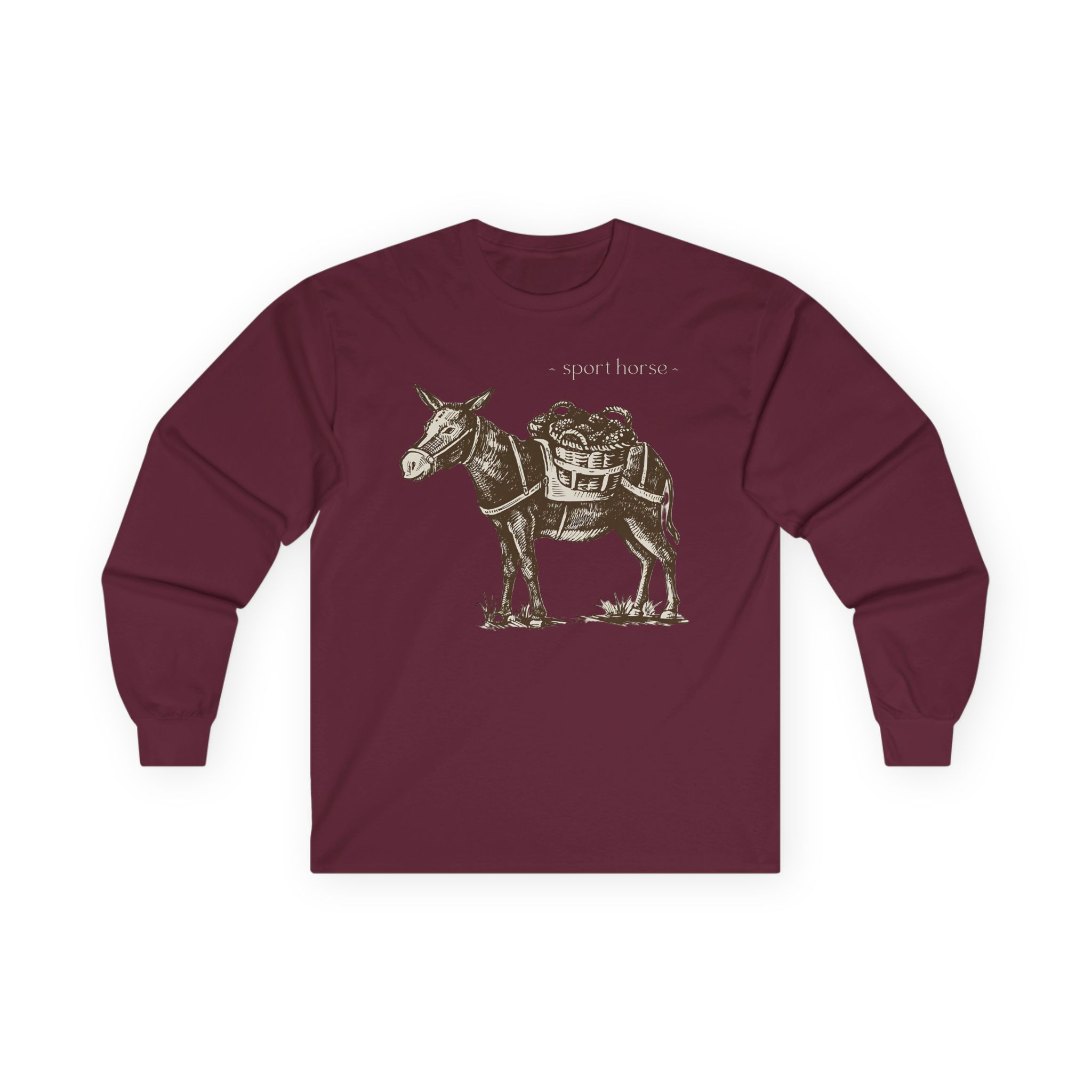 Mumbo Jumbo Sport Horse Unisex Ultra Cotton Long Sleeve Tee