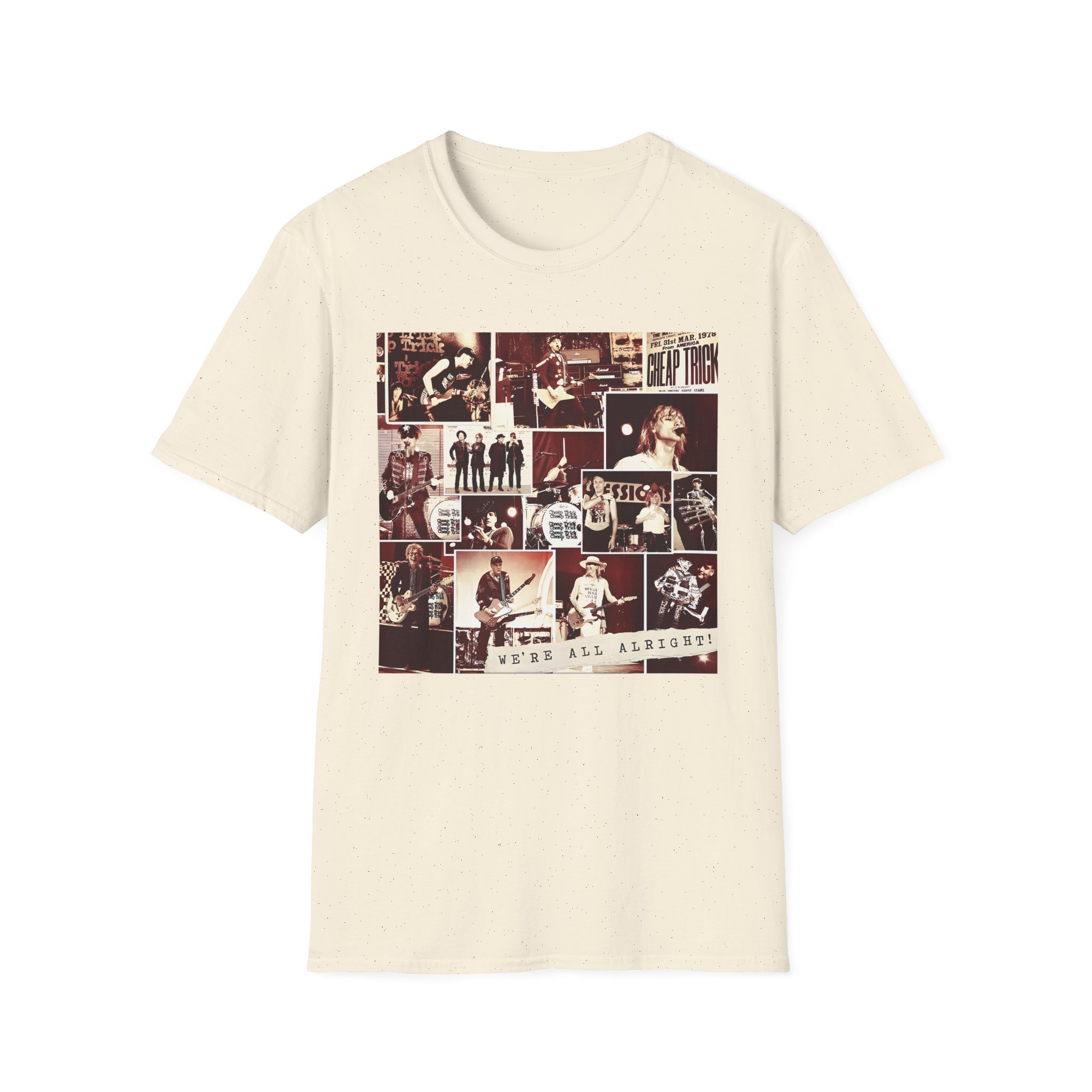 Cheap Trick Photo Collage Unisex Softstyle T-Shirt