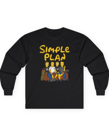 Simple Plan Band on the Couch Unisex Ultra Cotton Long Sleeve Tee