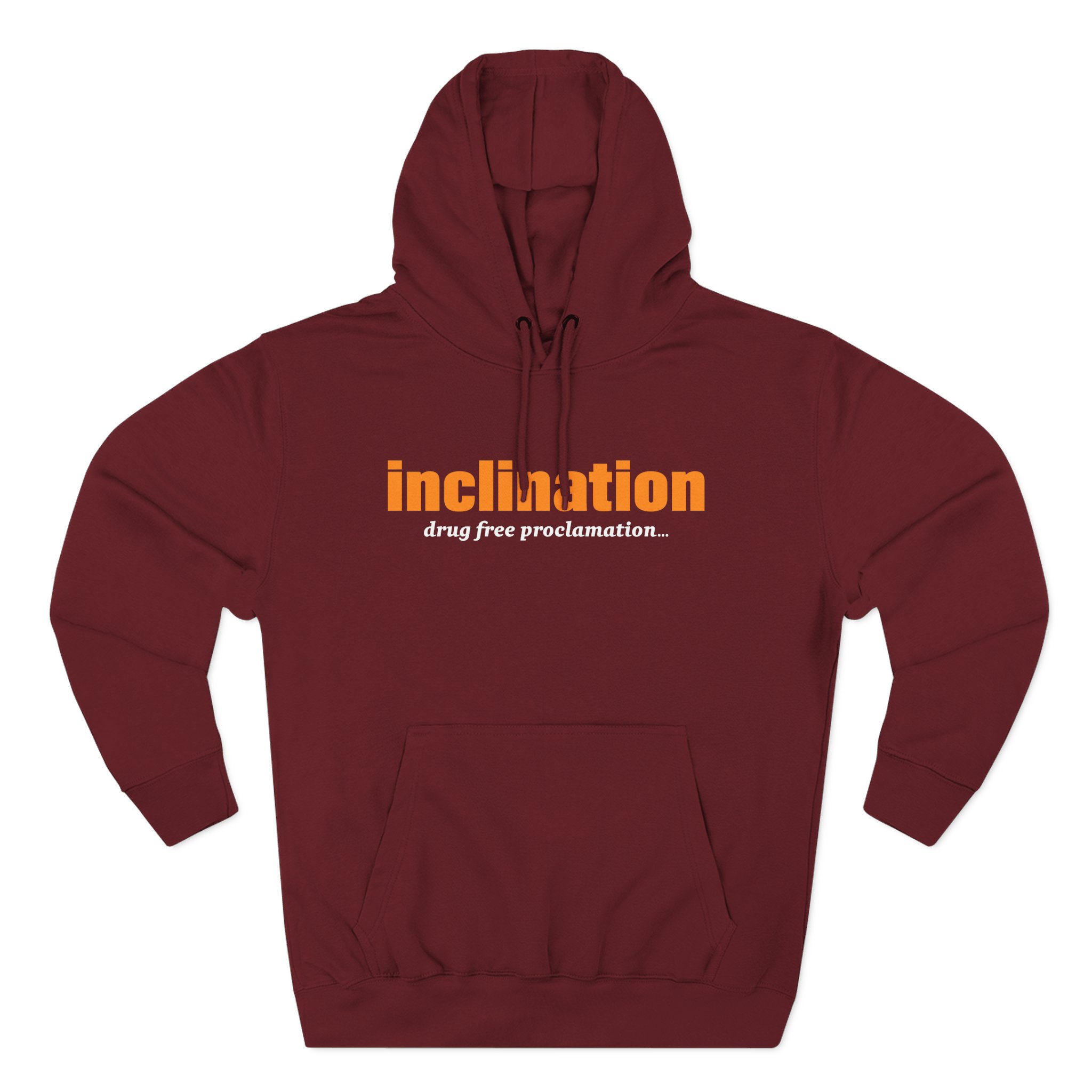 Inclination Drug Free Three-Panel Fleece Hoodie