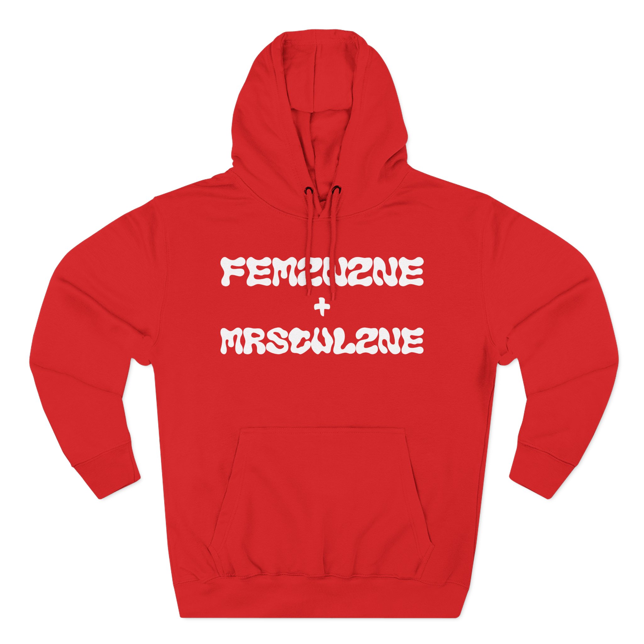 Marina Feminine Masculine Three-Panel Fleece Hoodie