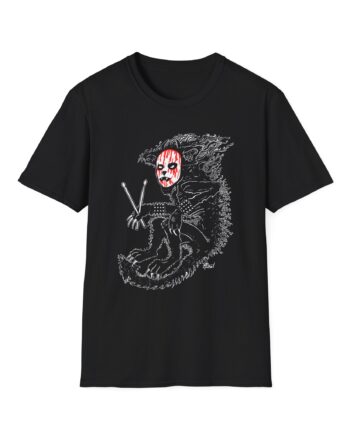 Murderdolls Joey Jordison Joey Cat Blood Mask Unisex Softstyle T-Shirt