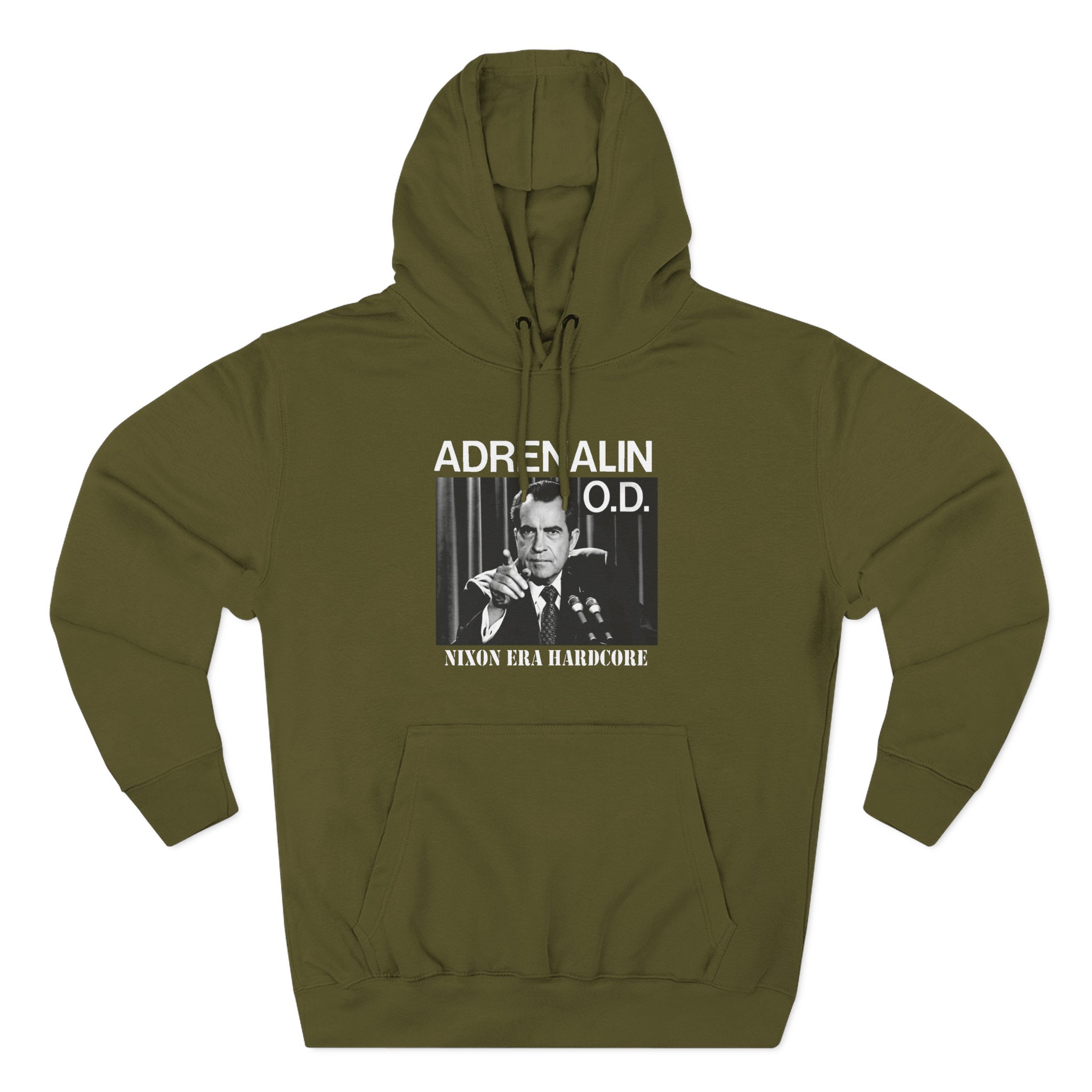 Adrenalin Od Nixon Era Hardcore Three-Panel Fleece Hoodie