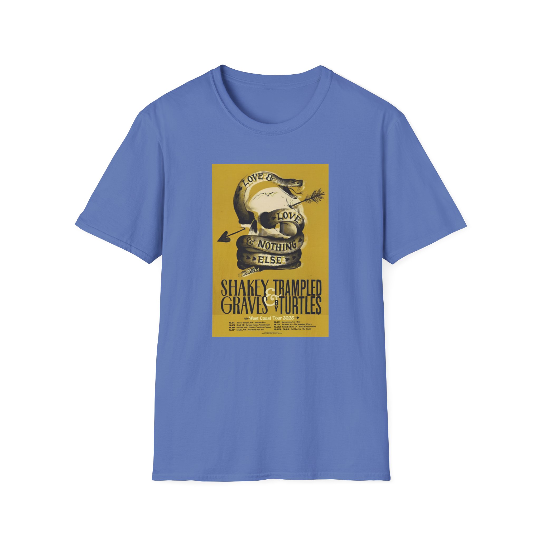 Shakey Graves West Coast Tour Unisex Softstyle T-Shirt