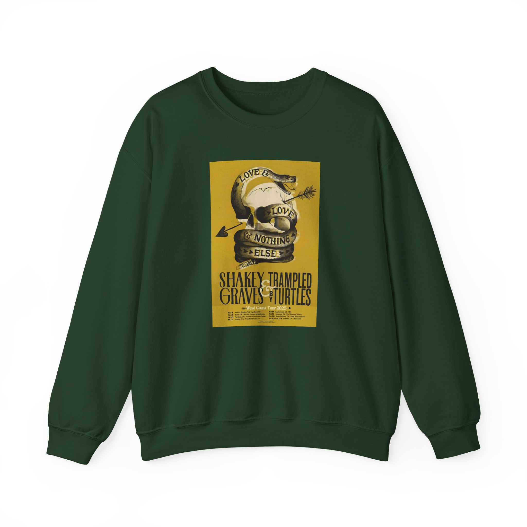 Shakey Graves West Coast Tour Unisex Heavy Blendâ„¢ Crewneck Sweatshirt