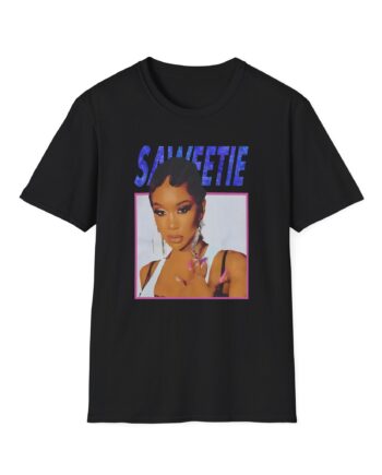 Saweetie Portrait Unisex Softstyle T-Shirt