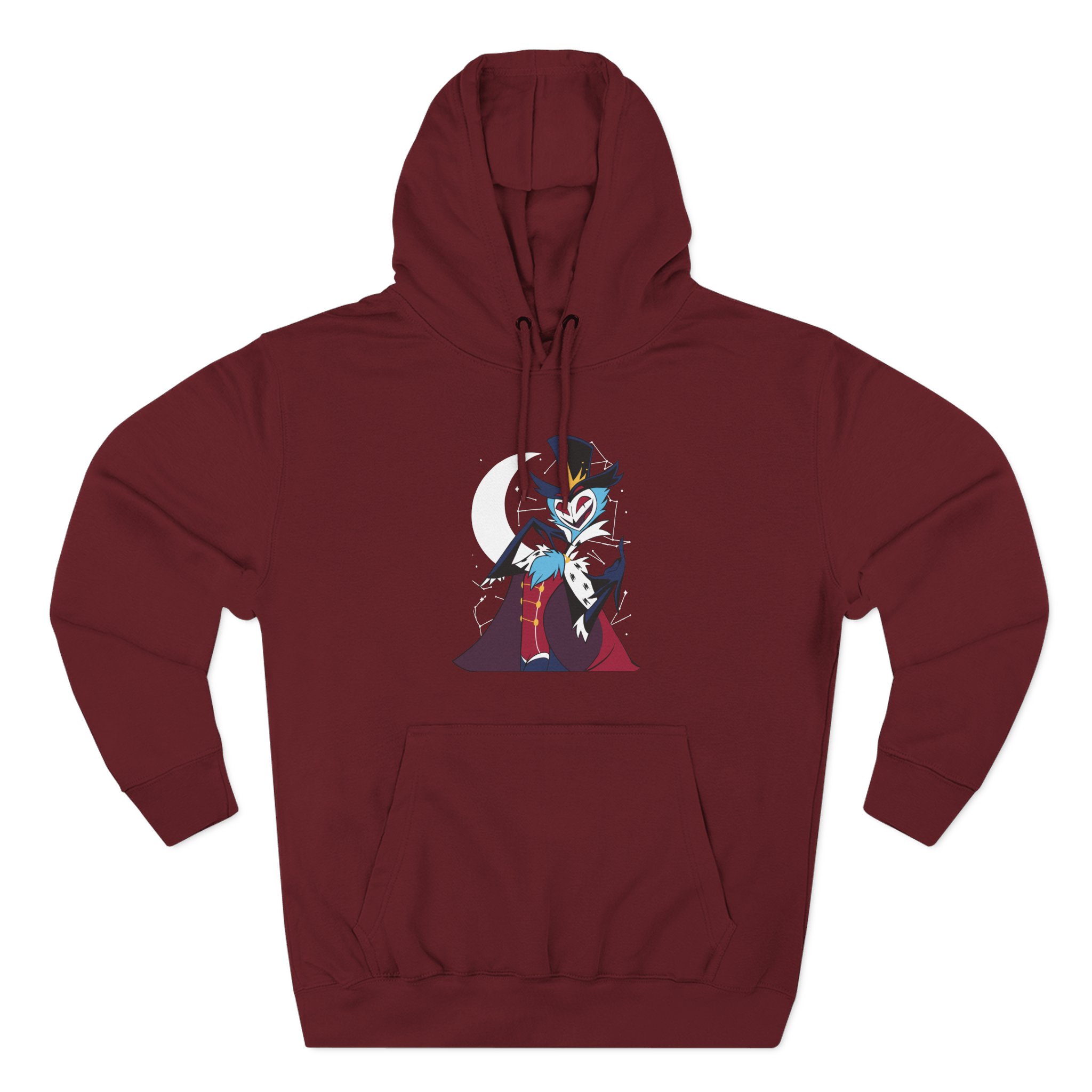 Helluva Boss Stolas Three-Panel Fleece Hoodie