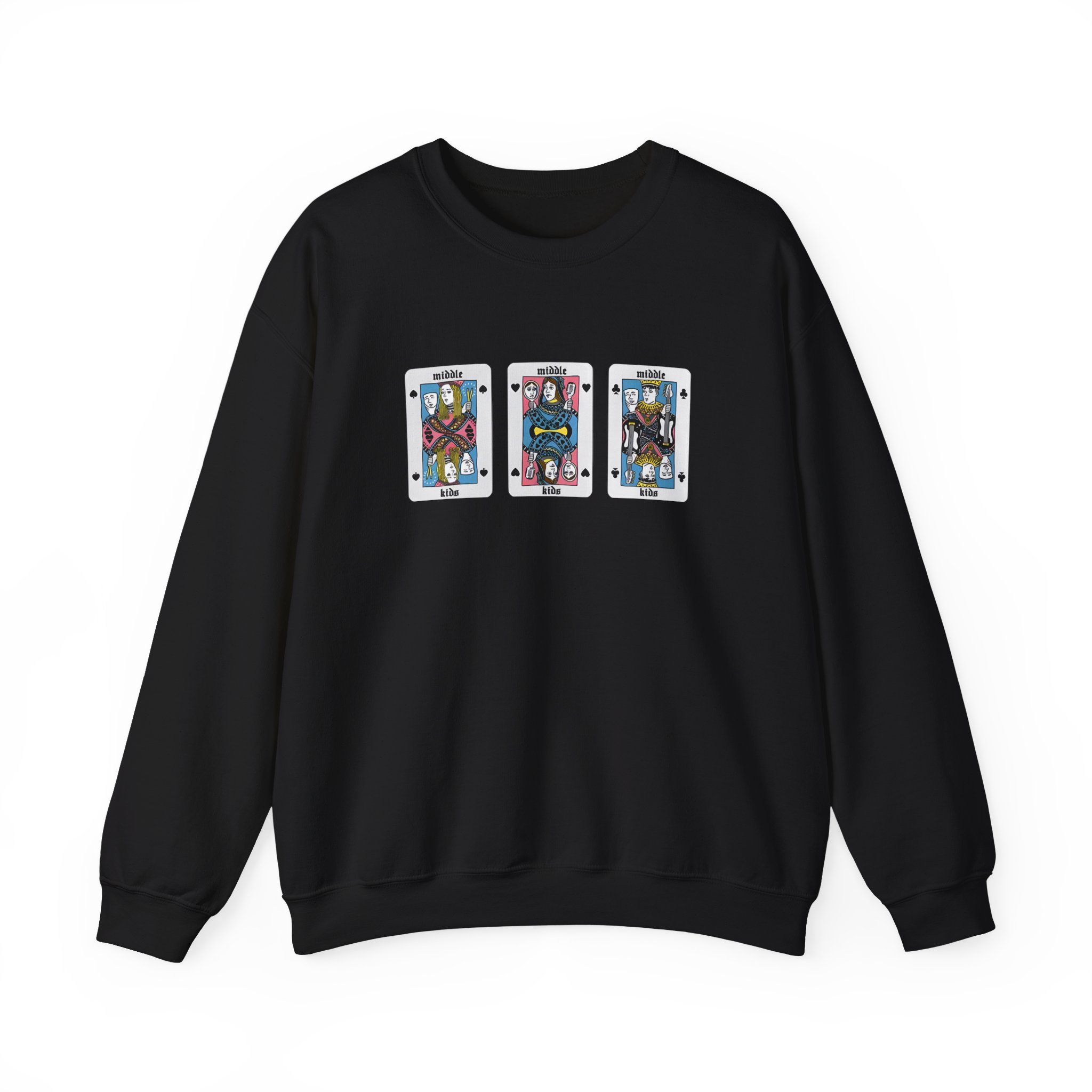 Middle Kids Playing Cards Unisex Heavy Blendâ„¢ Crewneck Sweatshirt