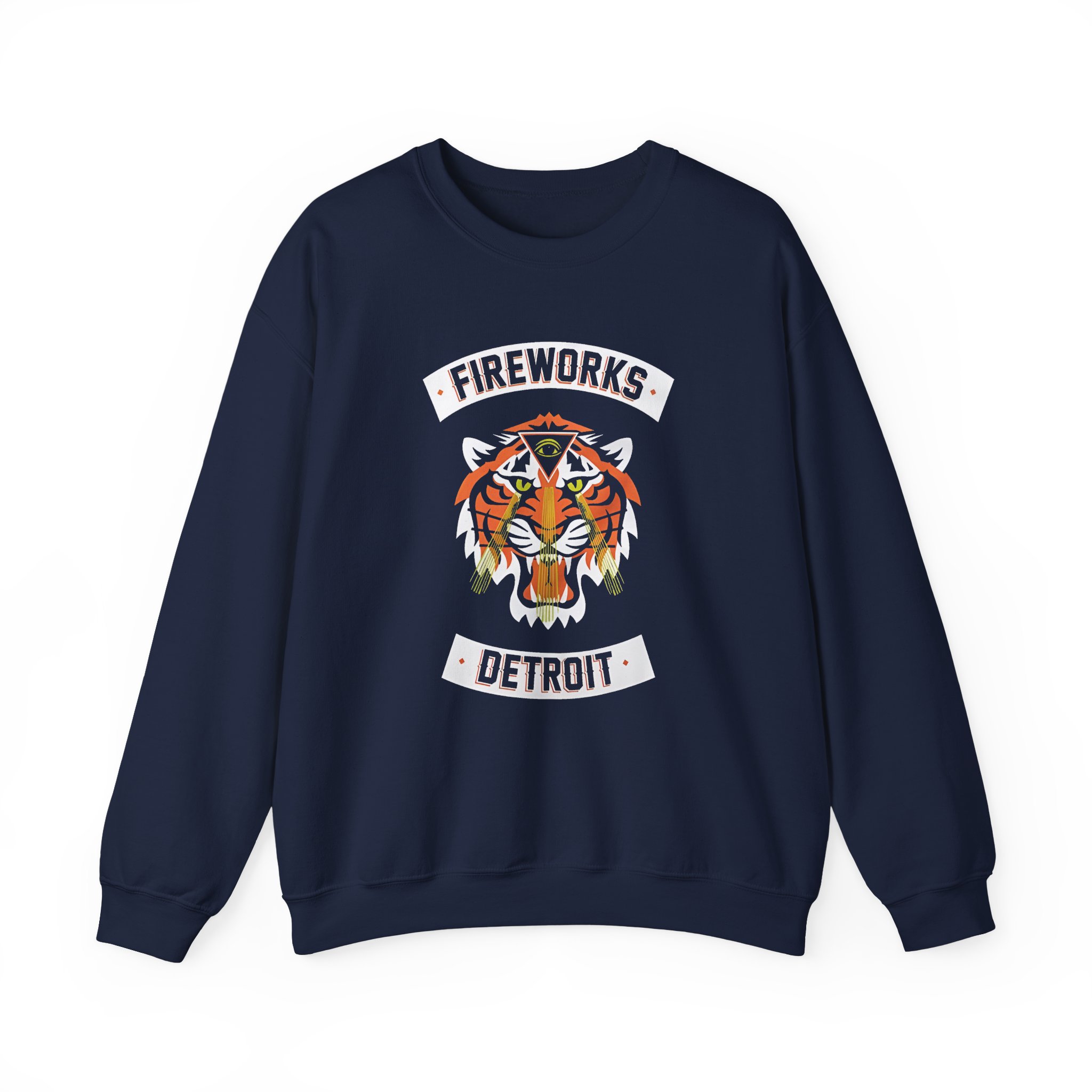 Fireworks Tiger Unisex Heavy Blendâ„¢ Crewneck Sweatshirt