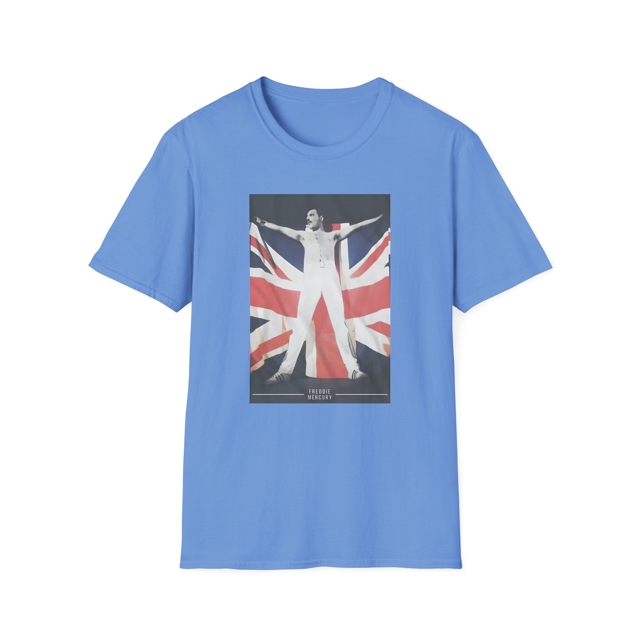 F M Union Jack Flag Unisex Softstyle T-Shirt