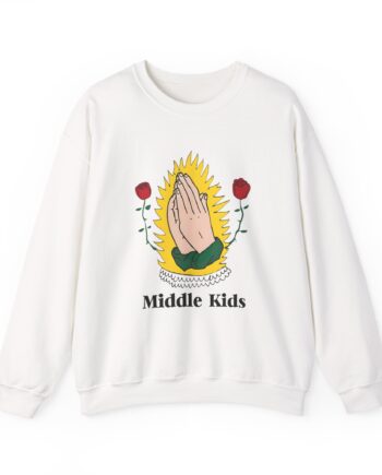 Middle Kids Praying Hands Unisex Heavy Blend™ Crewneck Sweatshirt