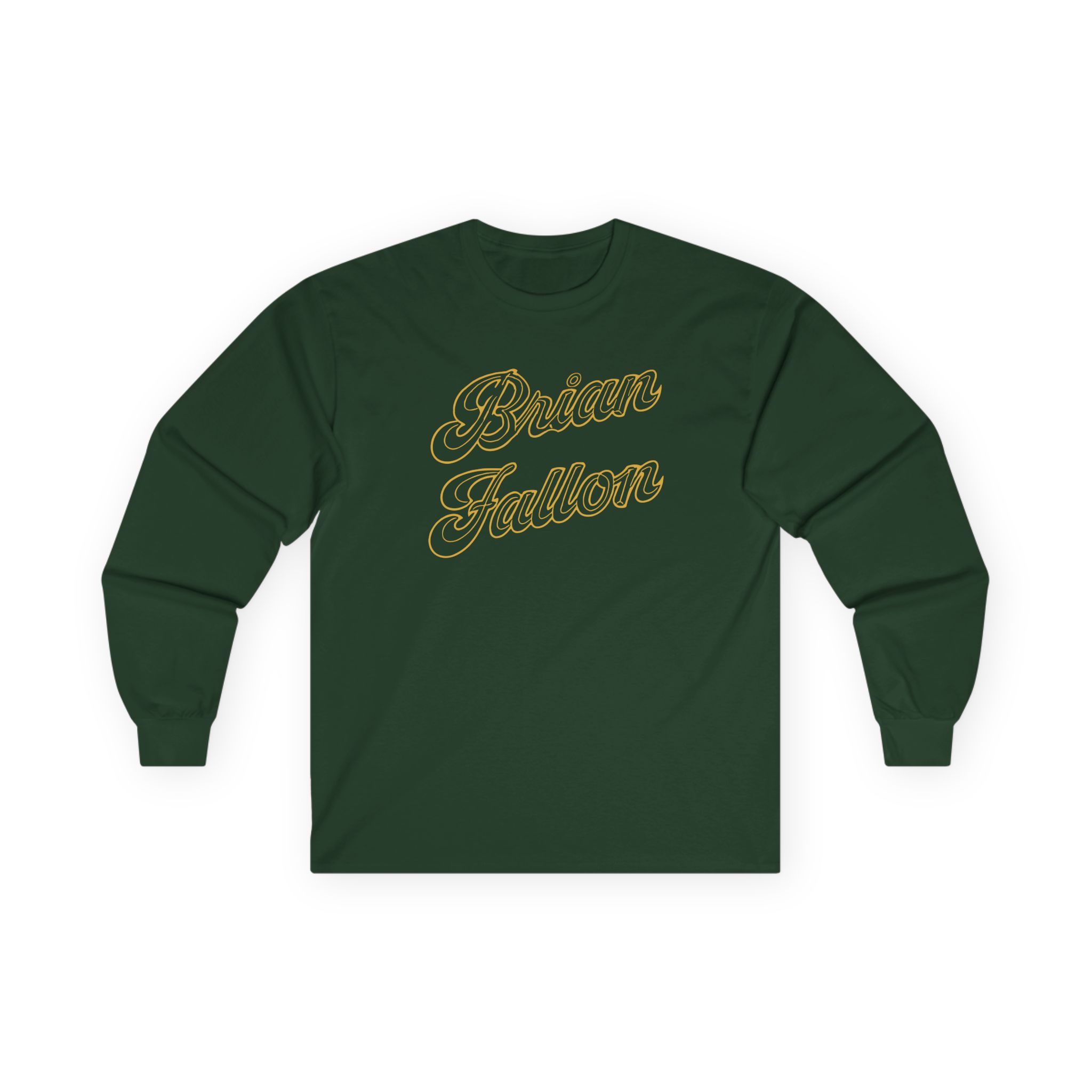 Brian Fallon Gold Text Unisex Ultra Cotton Long Sleeve Tee