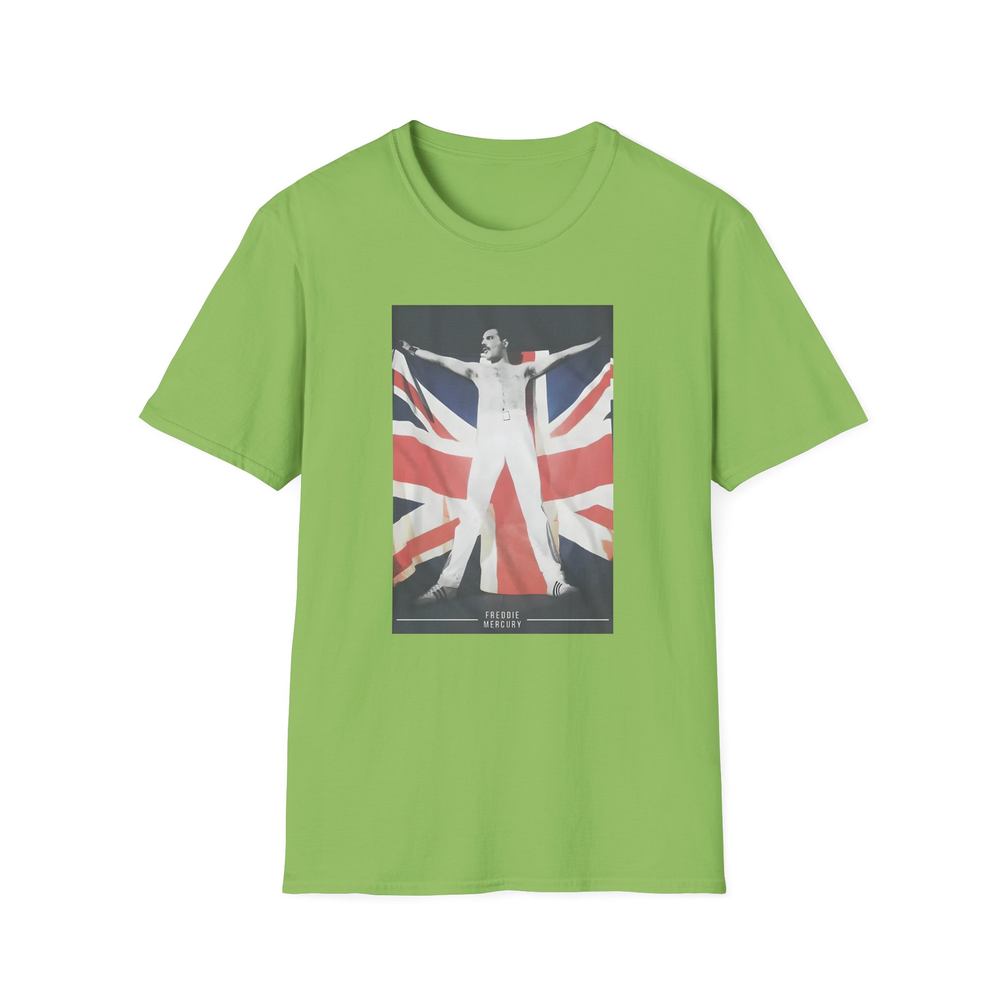 F M Union Jack Flag Unisex Softstyle T-Shirt