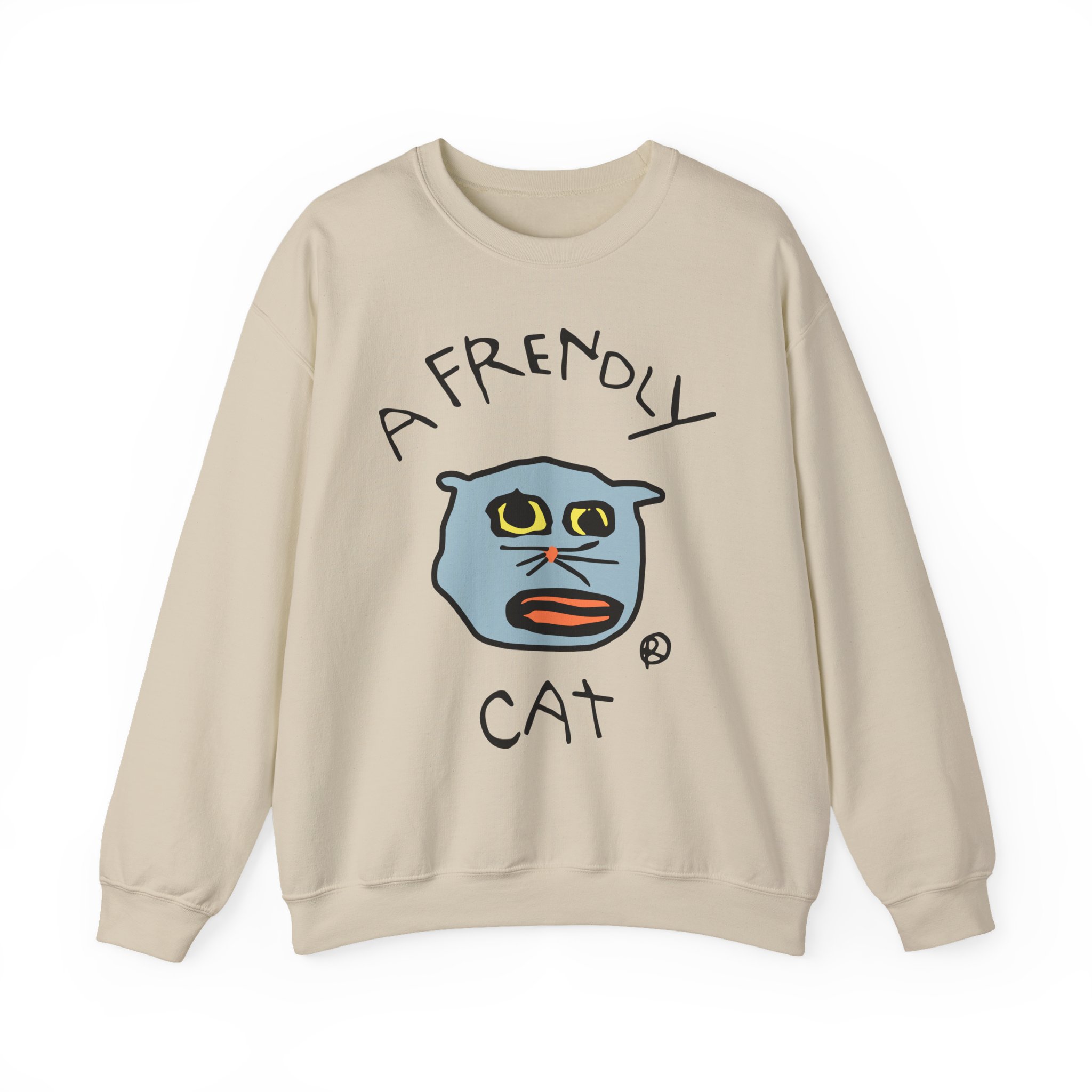 Lirik Just a Frendly Cat Unisex Heavy Blendâ„¢ Crewneck Sweatshirt