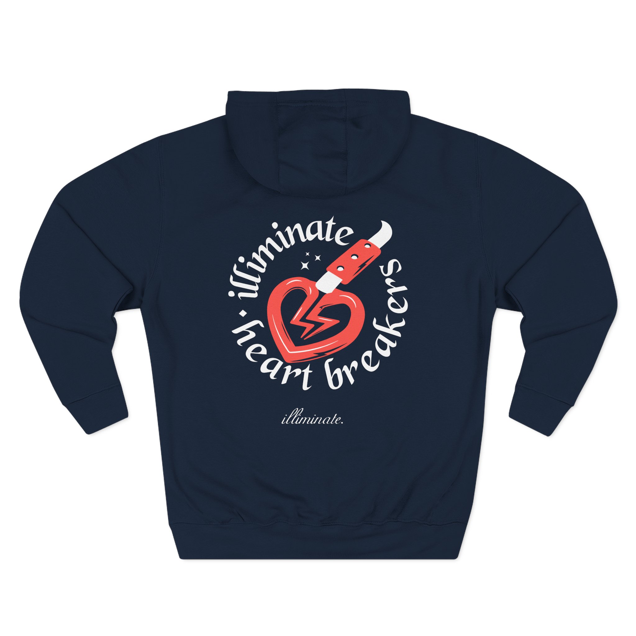 Illiminate Heart Breakers Three-Panel Fleece Hoodie