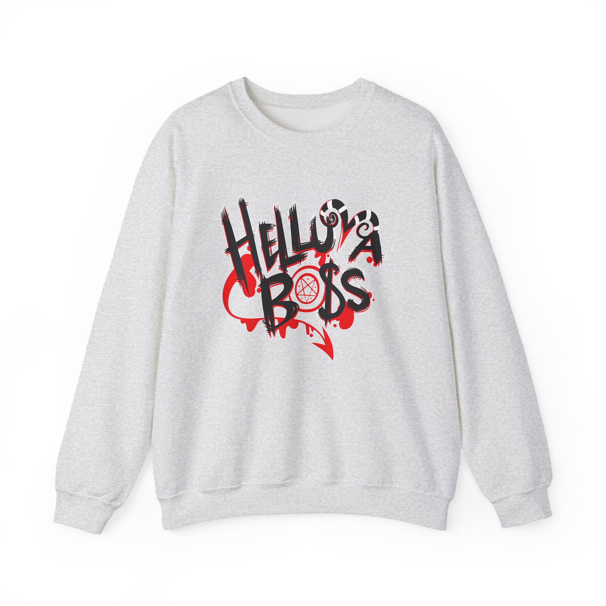 Helluva Boss Logo Unisex Heavy Blendâ„¢ Crewneck Sweatshirt