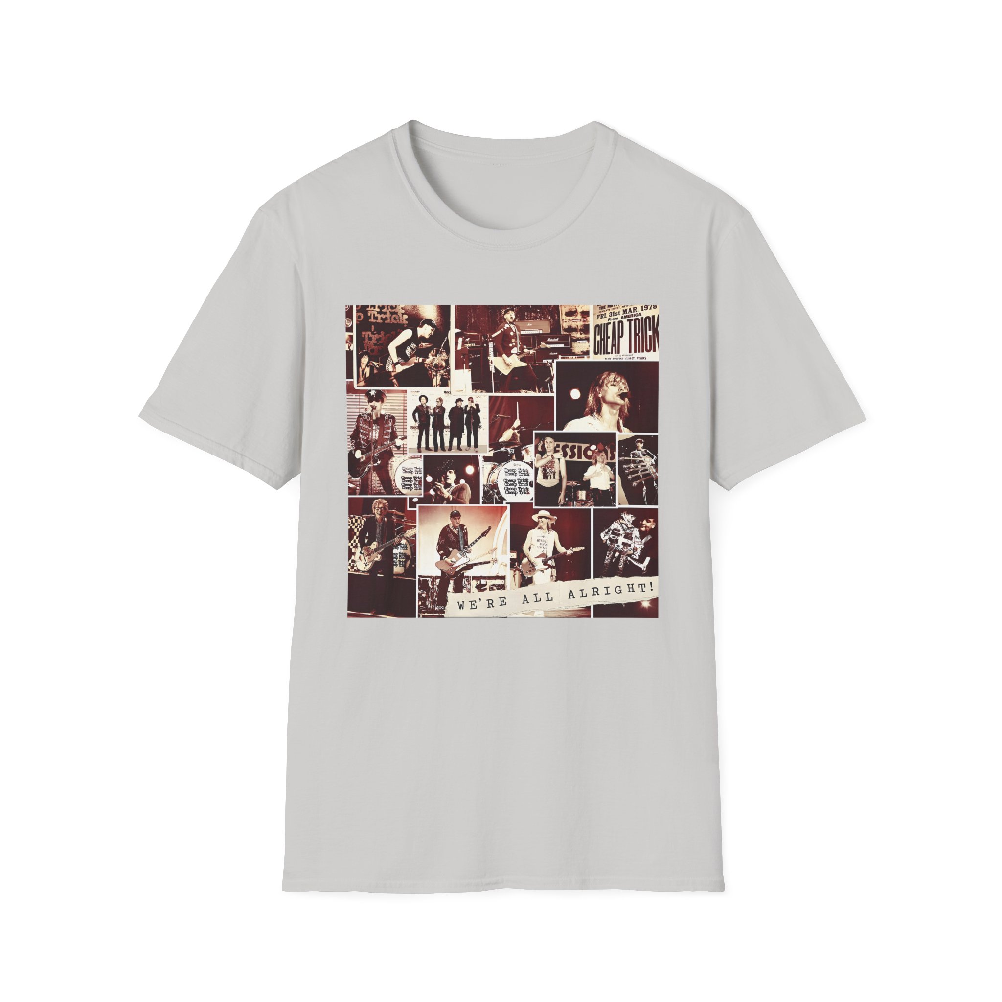 Cheap Trick Photo Collage Unisex Softstyle T-Shirt