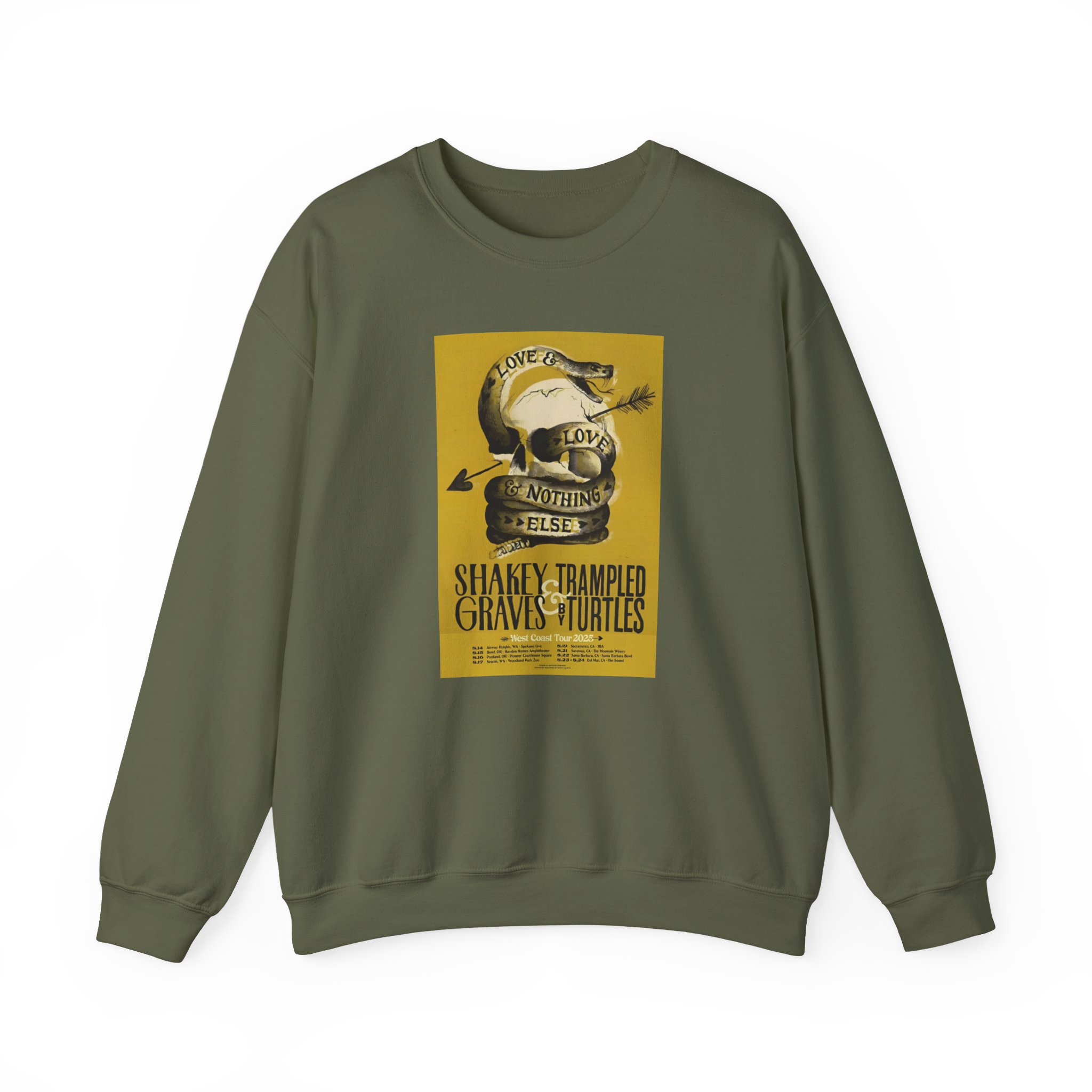 Shakey Graves West Coast Tour Unisex Heavy Blendâ„¢ Crewneck Sweatshirt