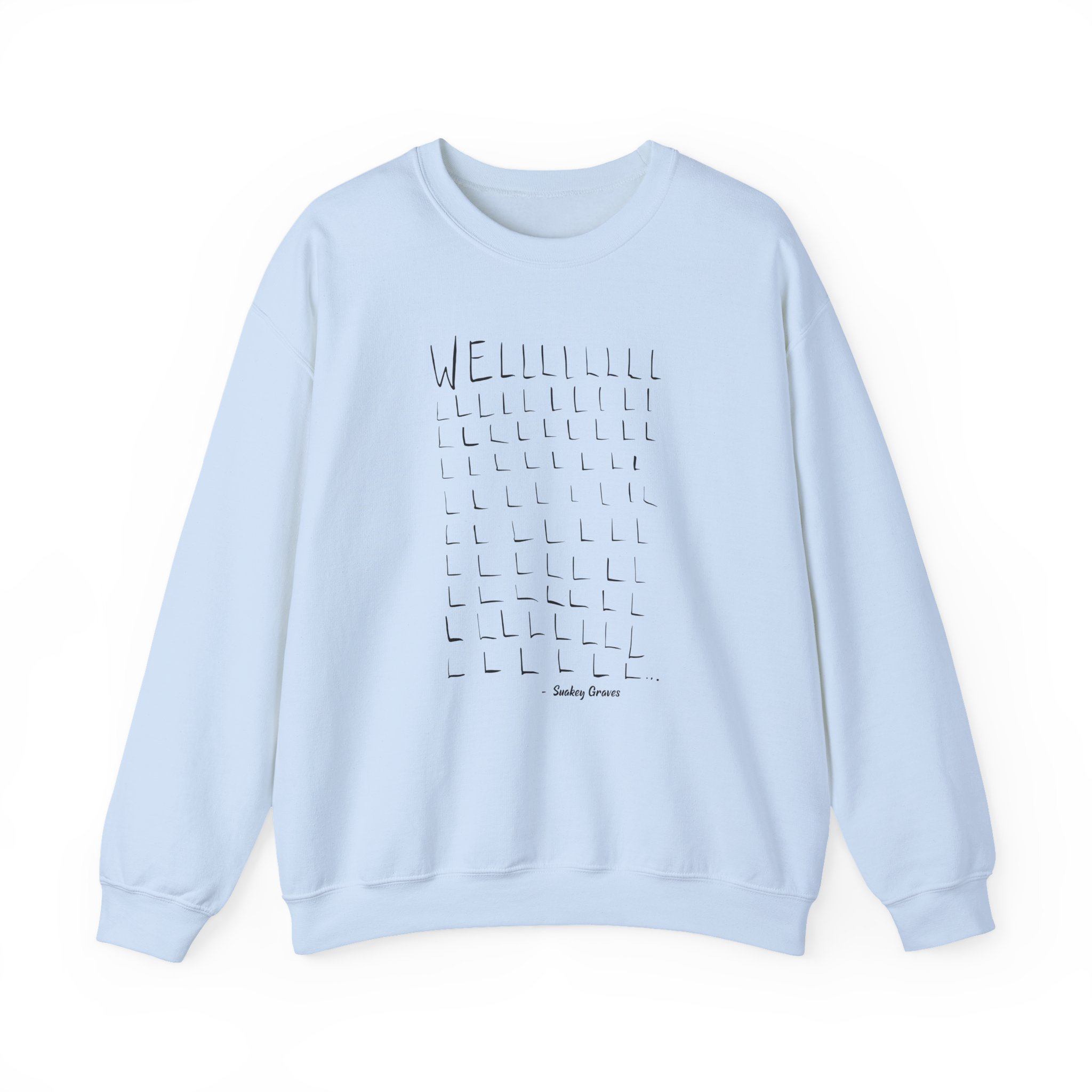 Shakey Graves WELLLL Unisex Heavy Blendâ„¢ Crewneck Sweatshirt