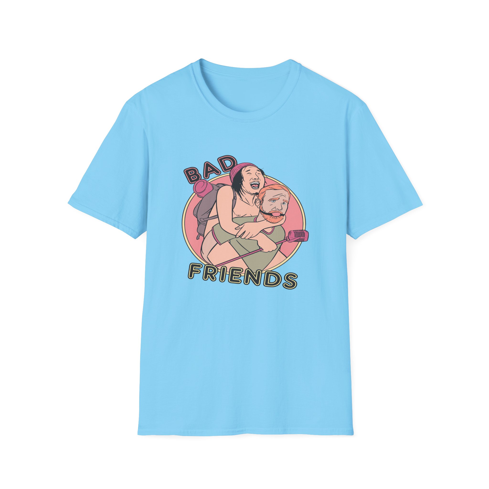 Andrew Santino Piggy Back Bad Friends Podcast Unisex Softstyle T-Shirt