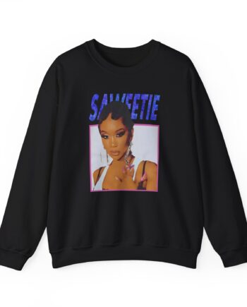 Saweetie Portrait Unisex Heavy Blend Crewneck Sweatshirt