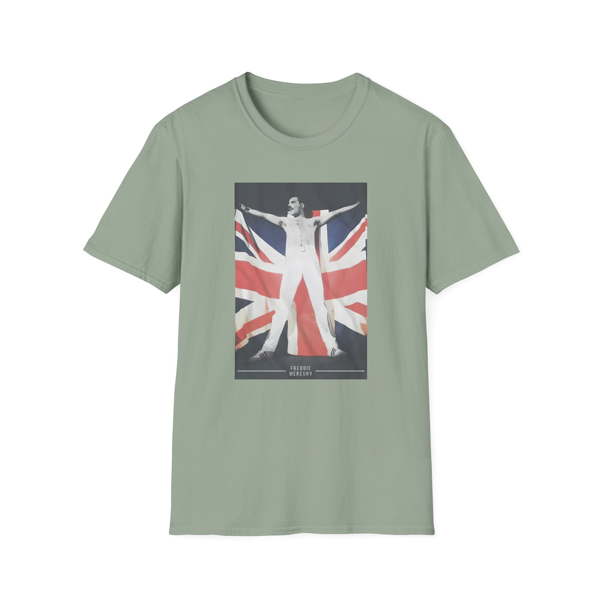 F M Union Jack Flag Unisex Softstyle T-Shirt