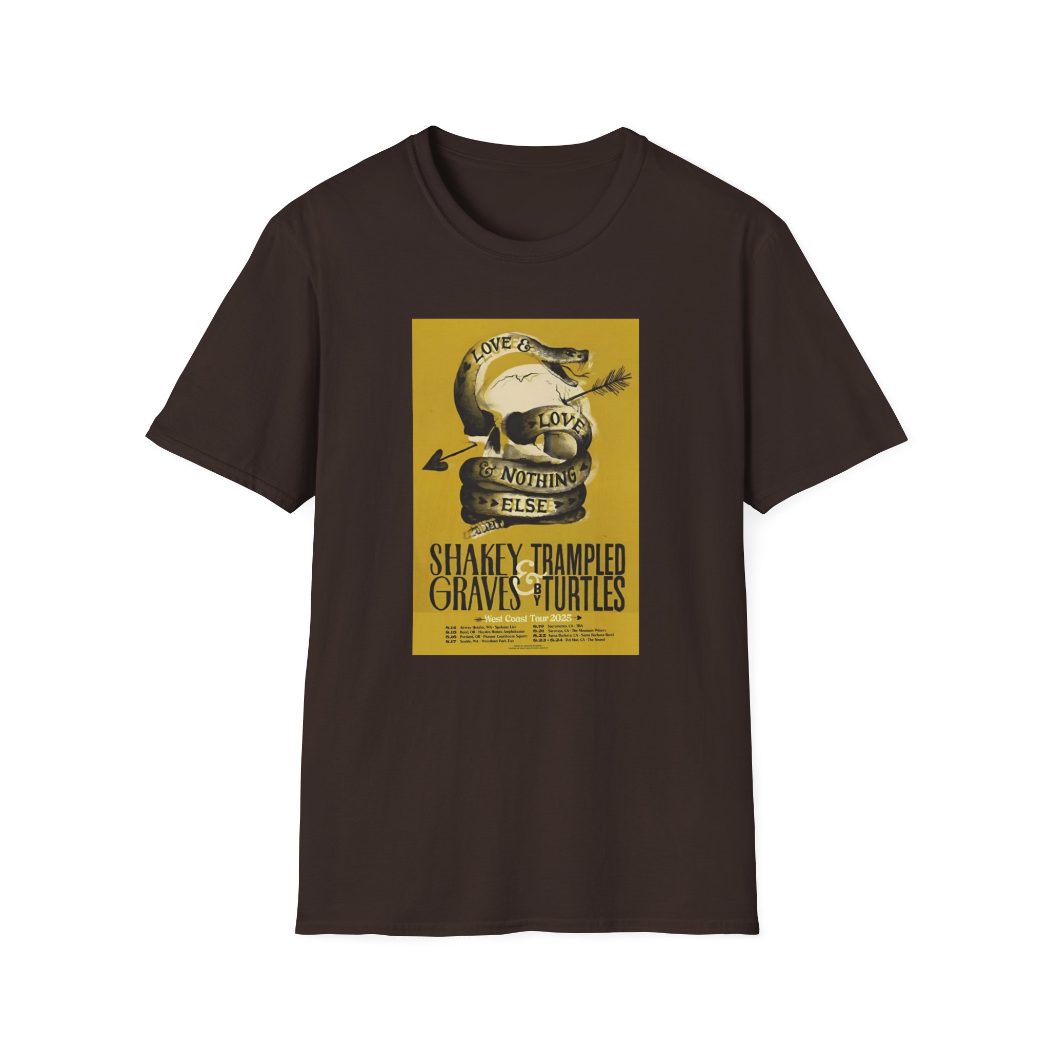 Shakey Graves West Coast Tour Unisex Softstyle T-Shirt