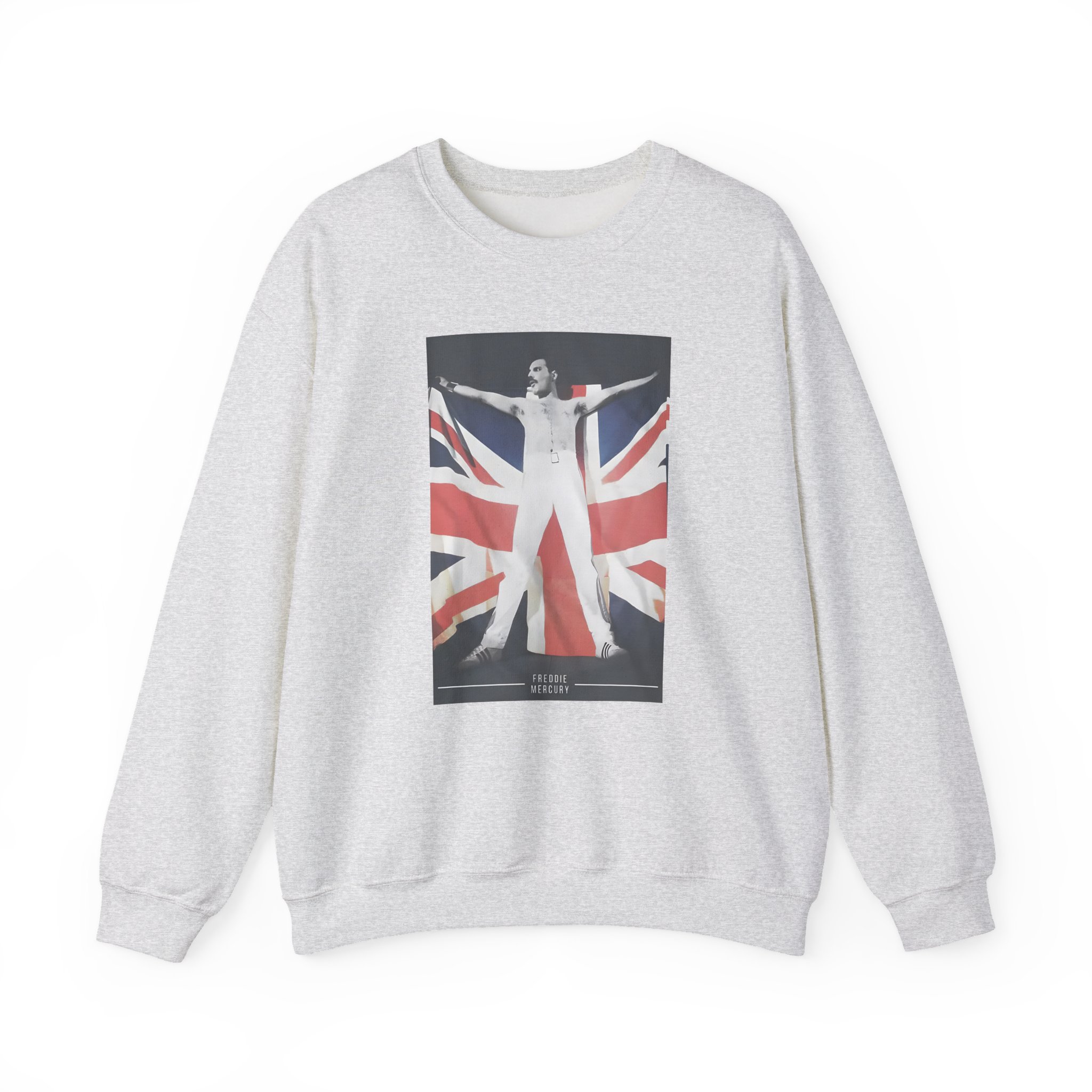 F M Union Jack Flag Unisex Heavy Blendâ„¢ Crewneck Sweatshirt