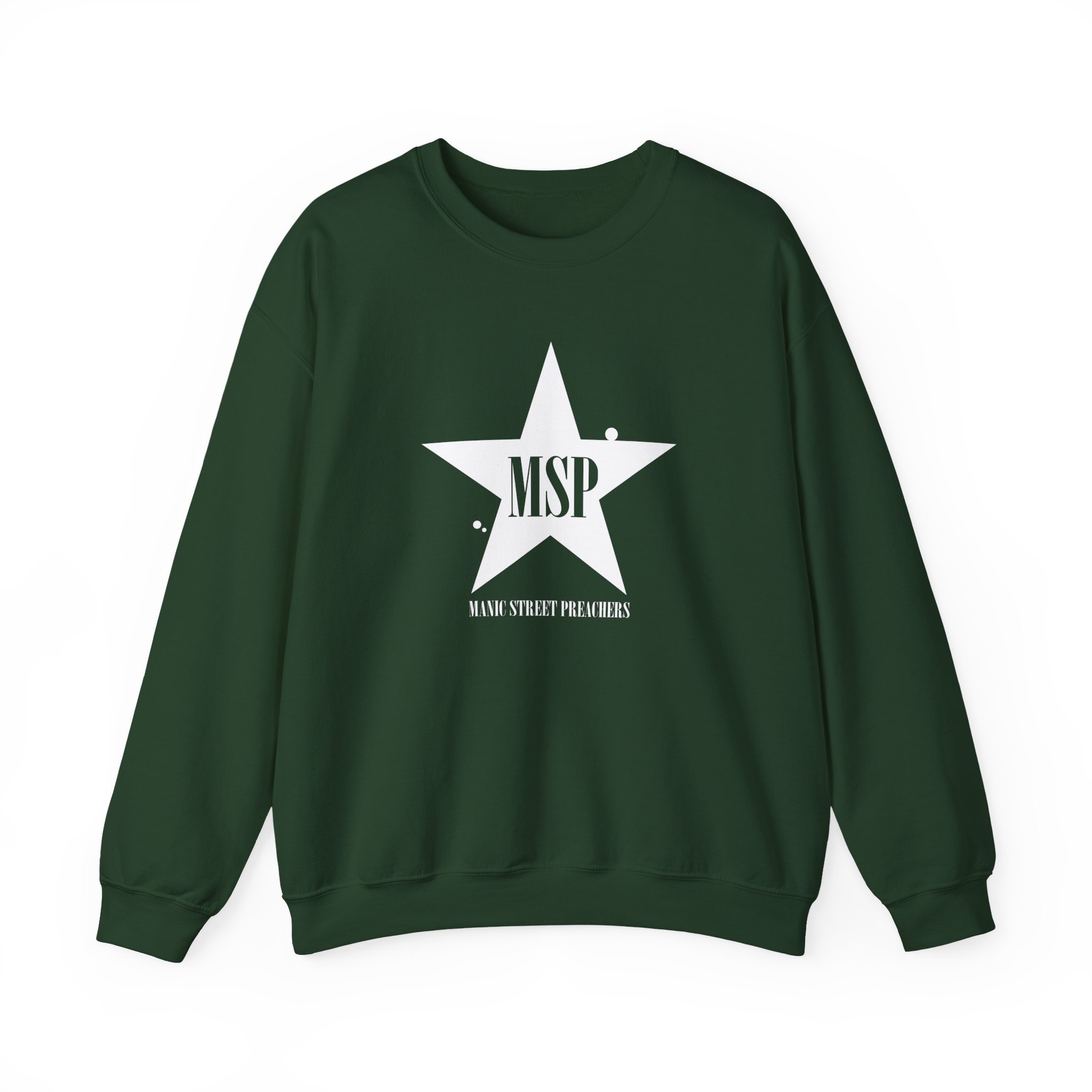 Manic Street Preachers Distressed Star Unisex Heavy Blendâ„¢ Crewneck Sweatshirt