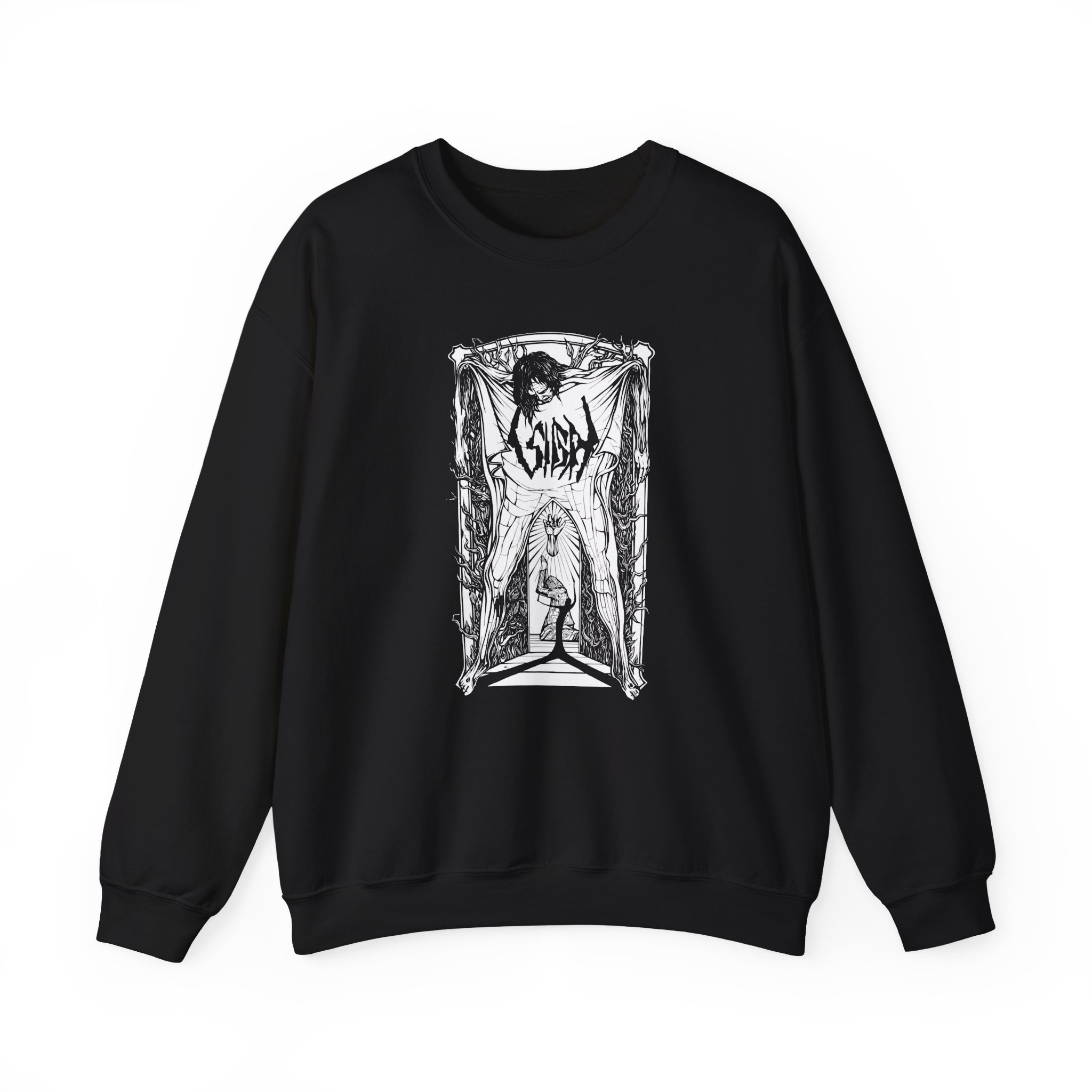 Sigh Cost B&w Unisex Heavy Blendâ„¢ Crewneck Sweatshirt