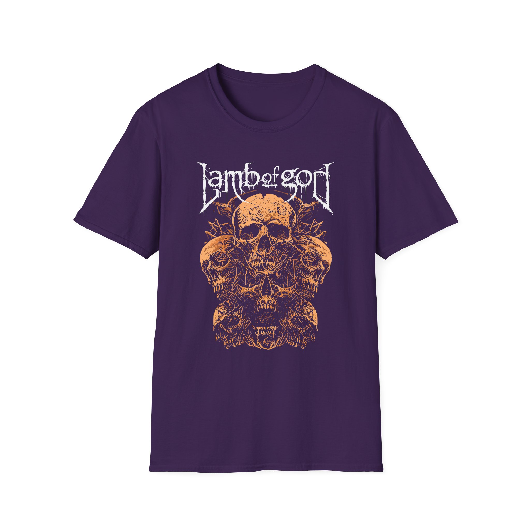 Lamb of God Rooted Skull Unisex Softstyle T-Shirt