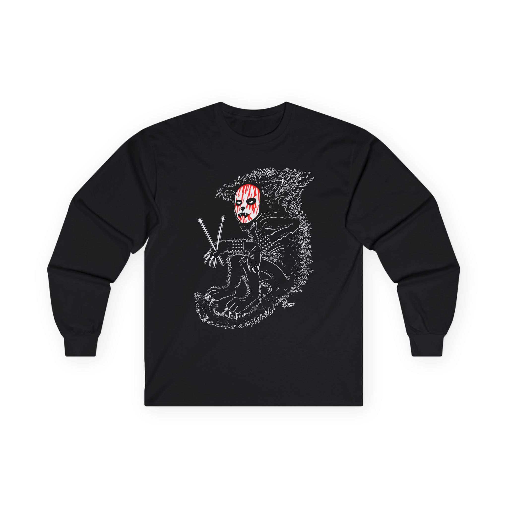 Murderdolls Joey Jordison Joey Cat Blood Mask Unisex Ultra Cotton Long Sleeve Tee
