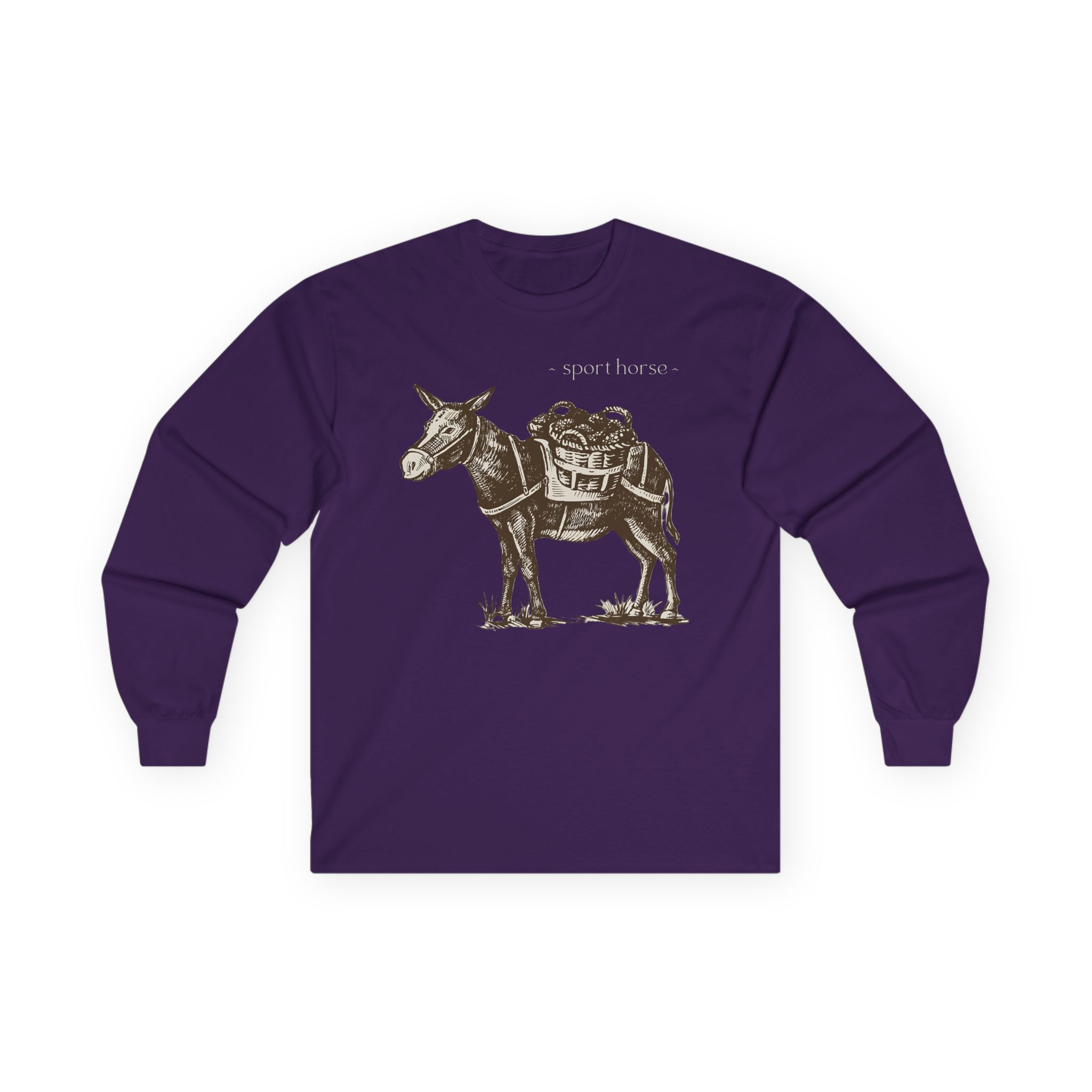 Mumbo Jumbo Sport Horse Unisex Ultra Cotton Long Sleeve Tee