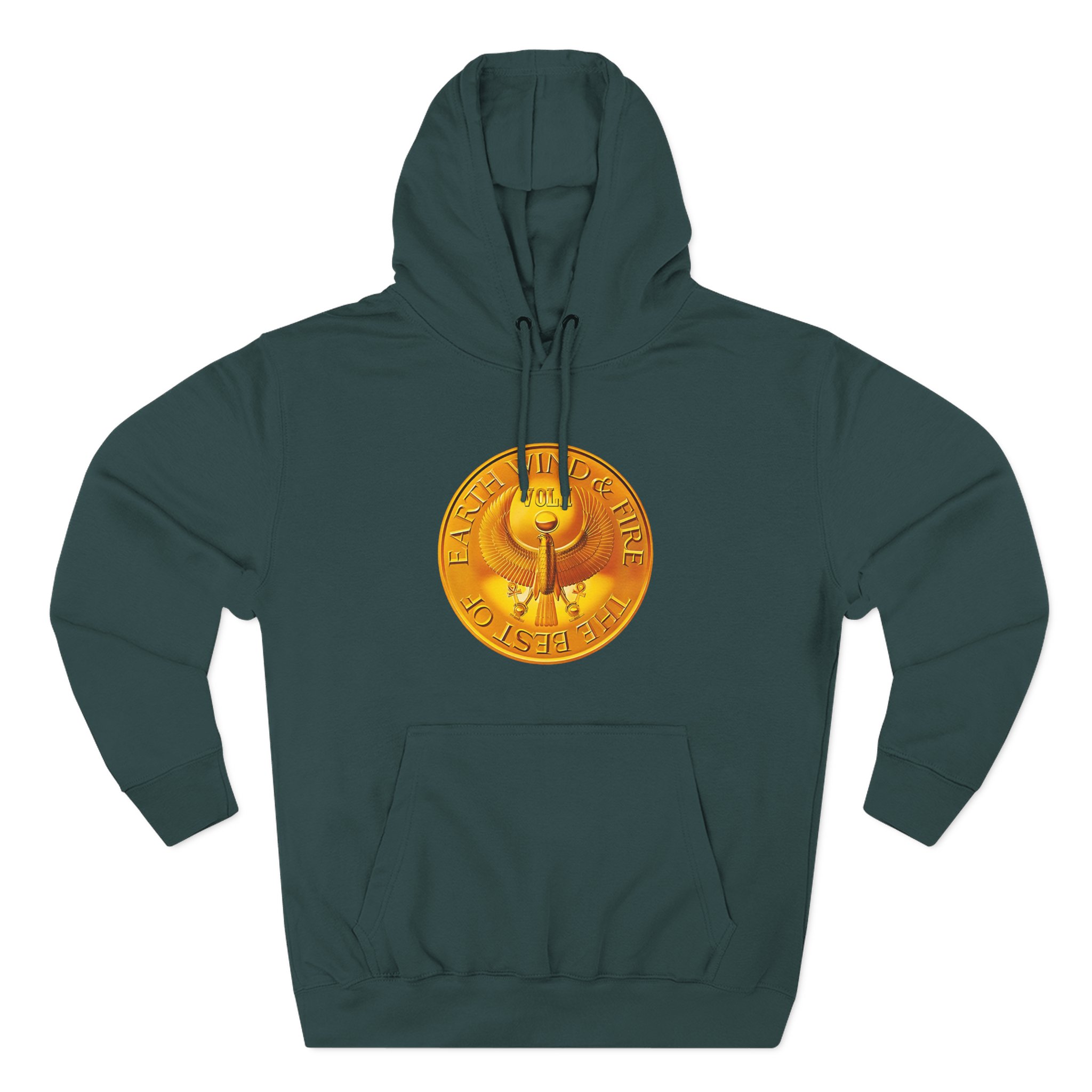Earth Wind & Fire Medallion Teal Three-Panel Fleece Hoodie