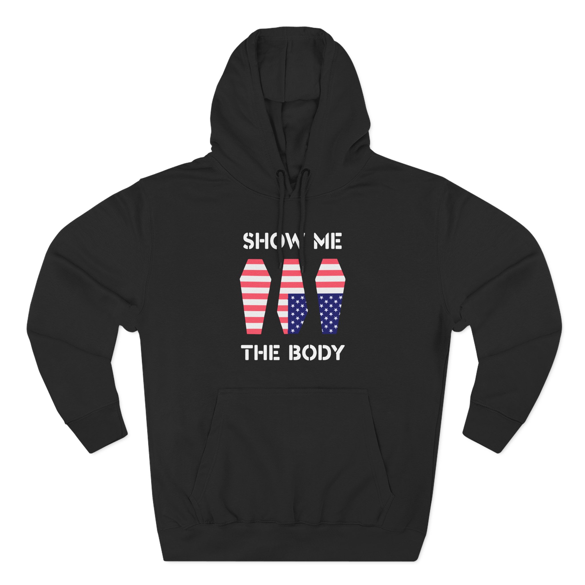Show Me the Body Coffin Three-Panel Fleece Hoodie