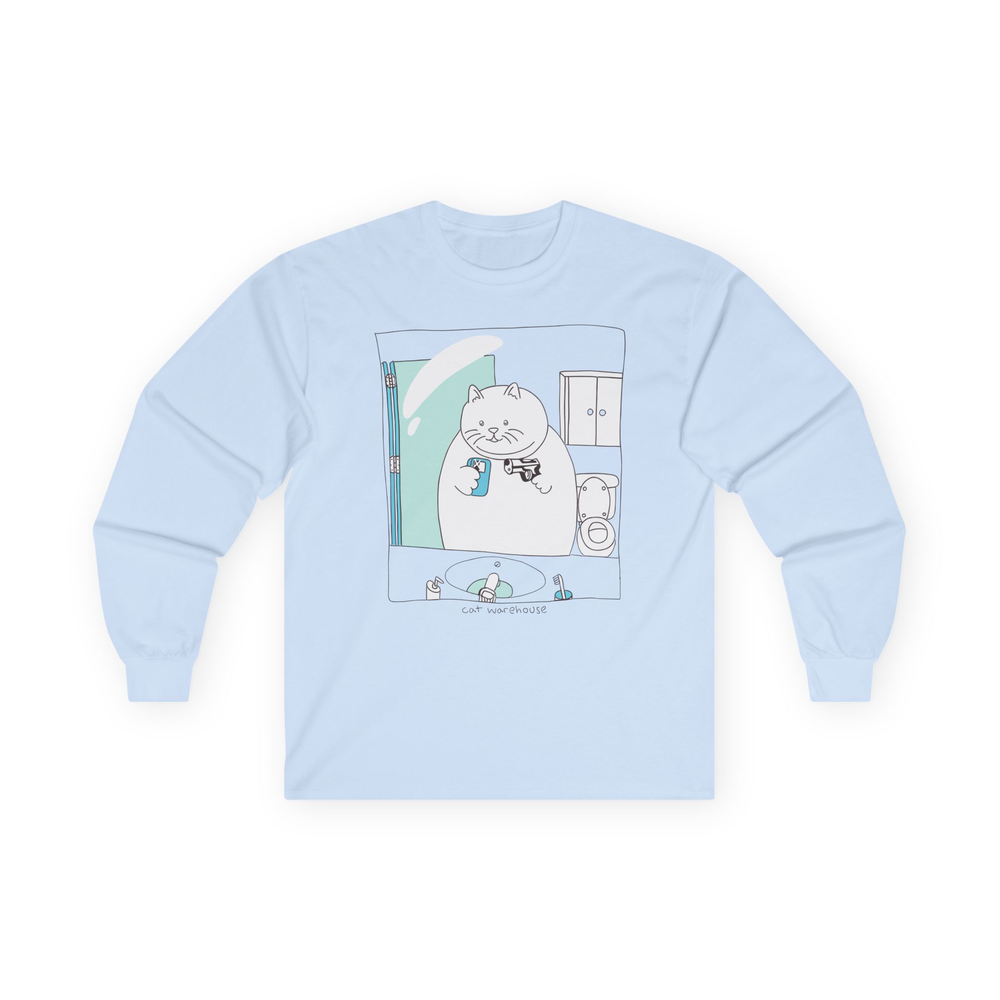 William Osman cat warehouse Unisex Ultra Cotton Long Sleeve Tee