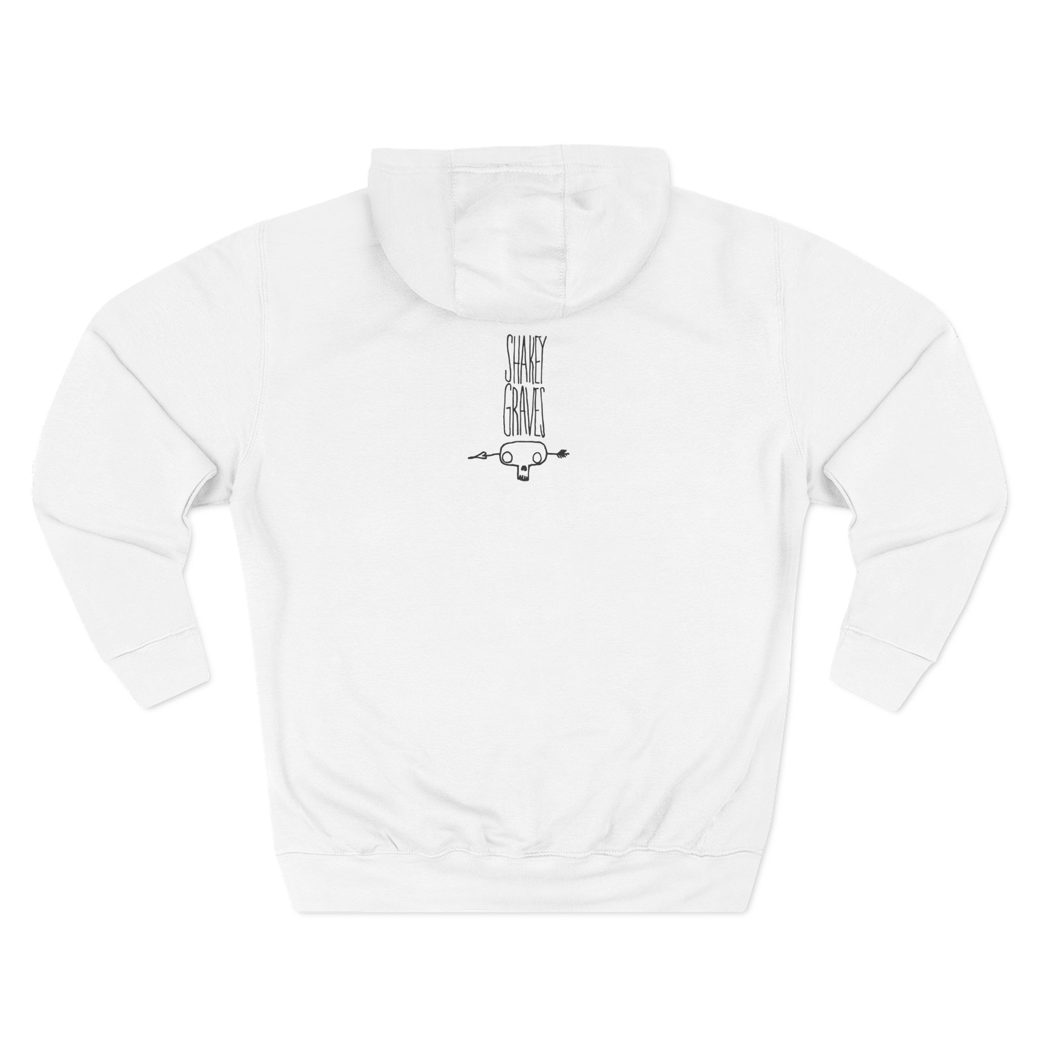 Shakey Graves SKULL Three-Panel Fleece Hoodie