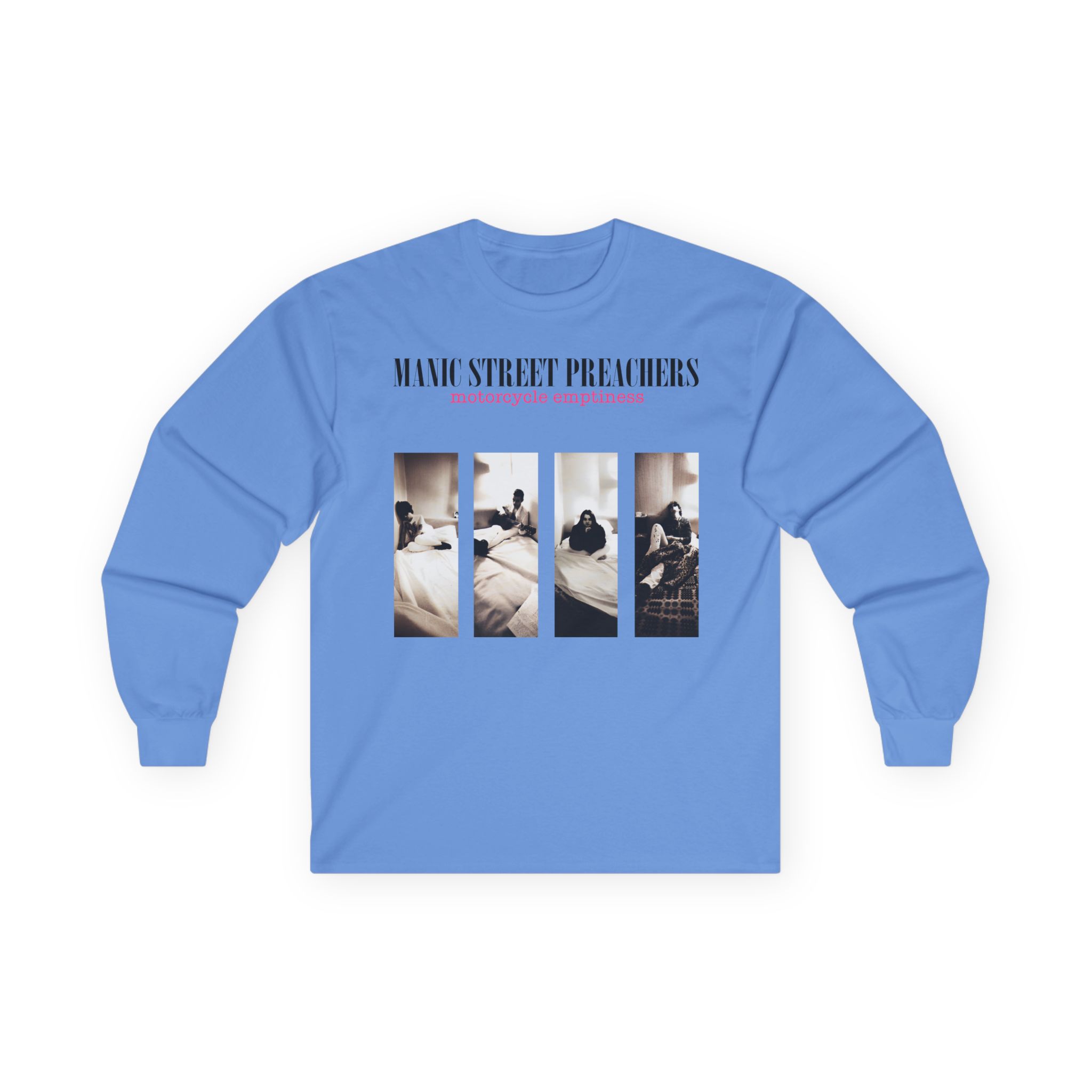 Manic Street Preachers Motorcycle Emptiness Photo Lilac Unisex Ultra Cotton Long Sleeve Tee