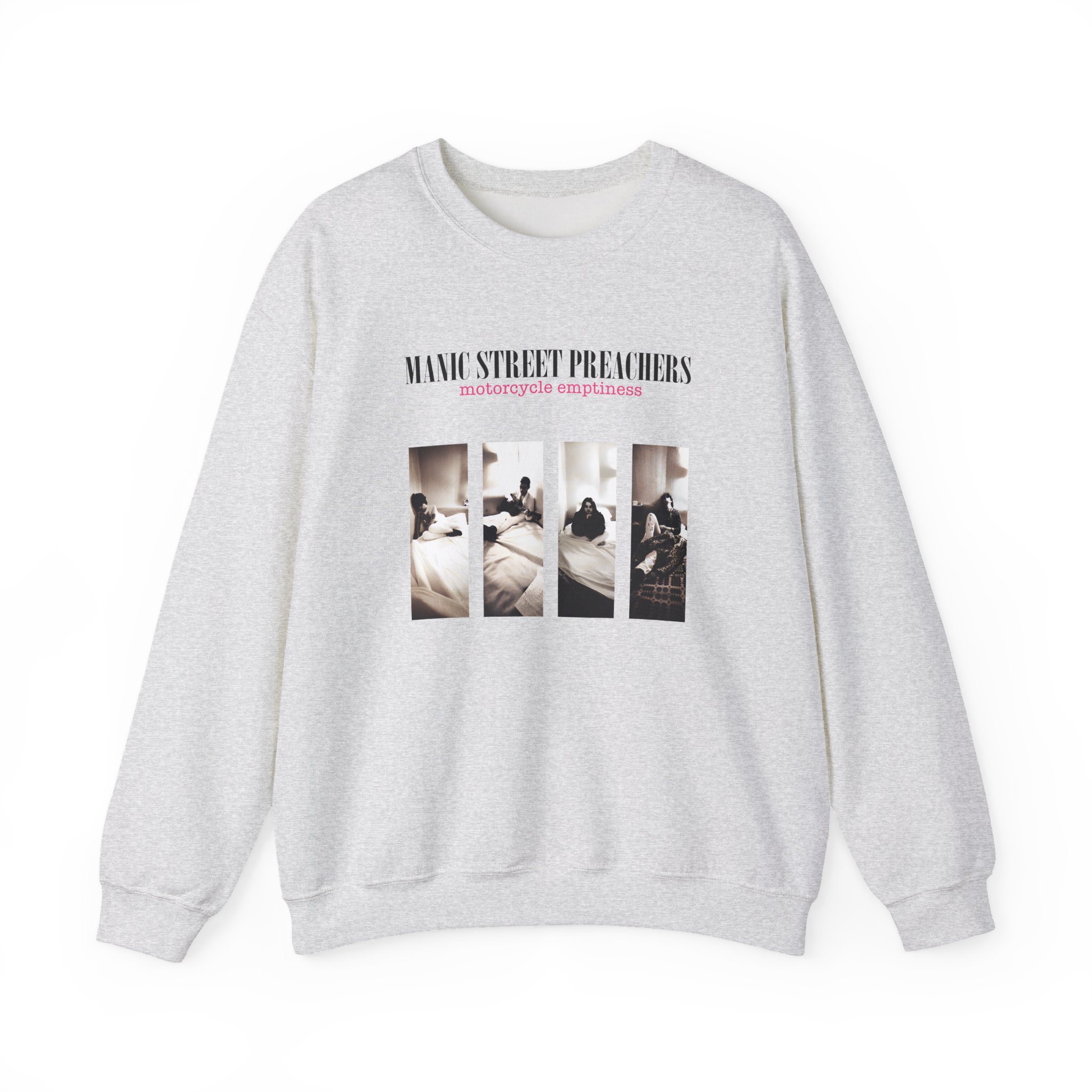 Manic Street Preachers Motorcycle Emptiness Photo Lilac Unisex Heavy Blendâ„¢ Crewneck Sweatshirt