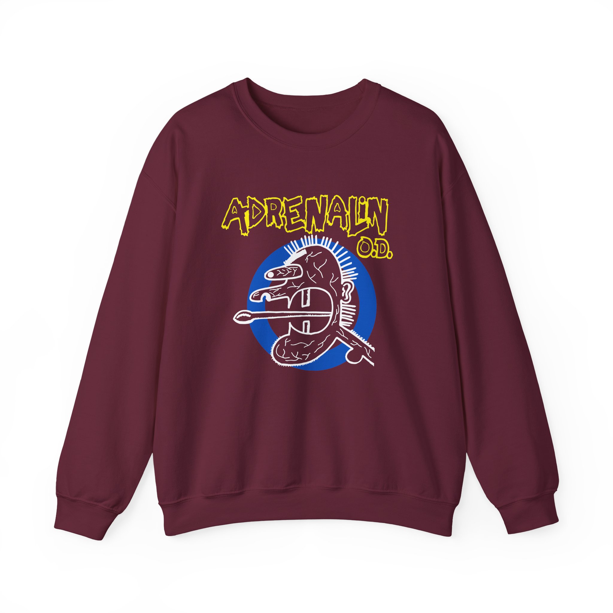 Adrenalin Od Vein Head Unisex Heavy Blendâ„¢ Crewneck Sweatshirt