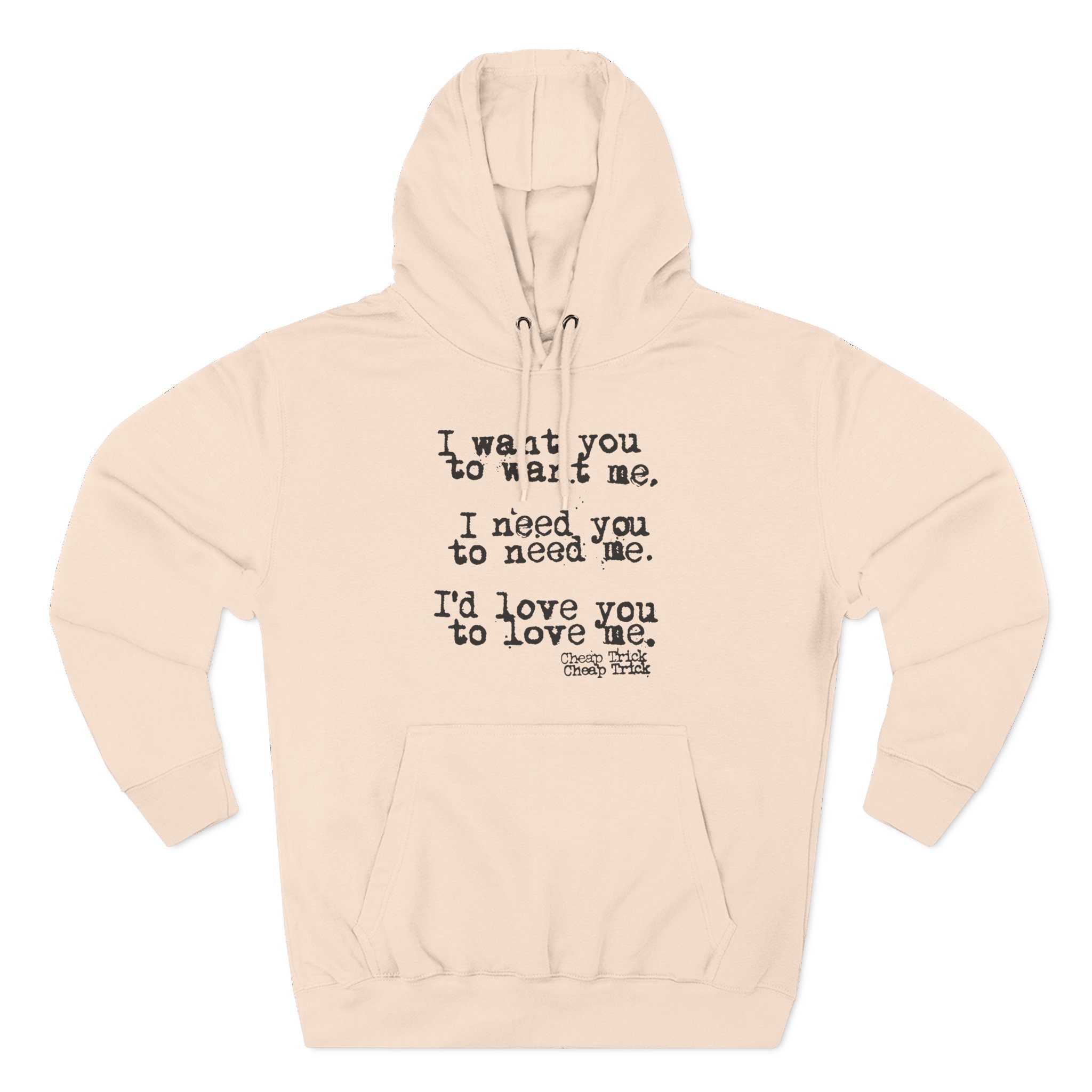 Cheap Trick I Want You to Want Me Three-Panel Fleece Hoodie