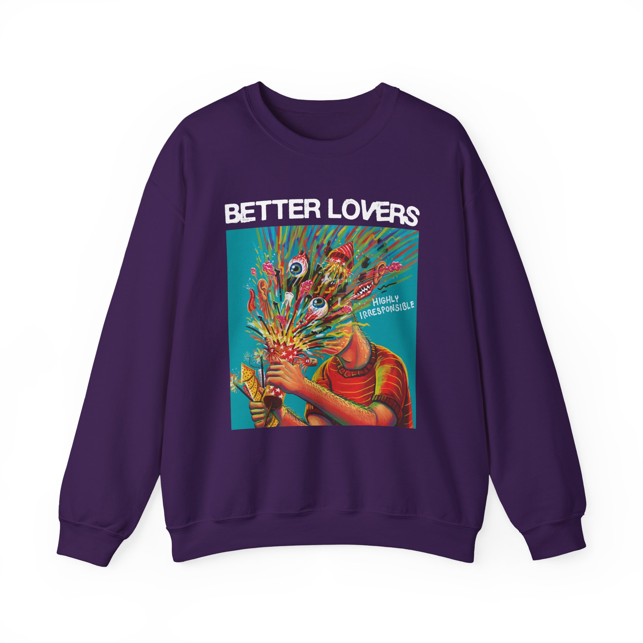 Better Lovers Highly Irresponsible Album Art Unisex Heavy Blendâ„¢ Crewneck Sweatshirt