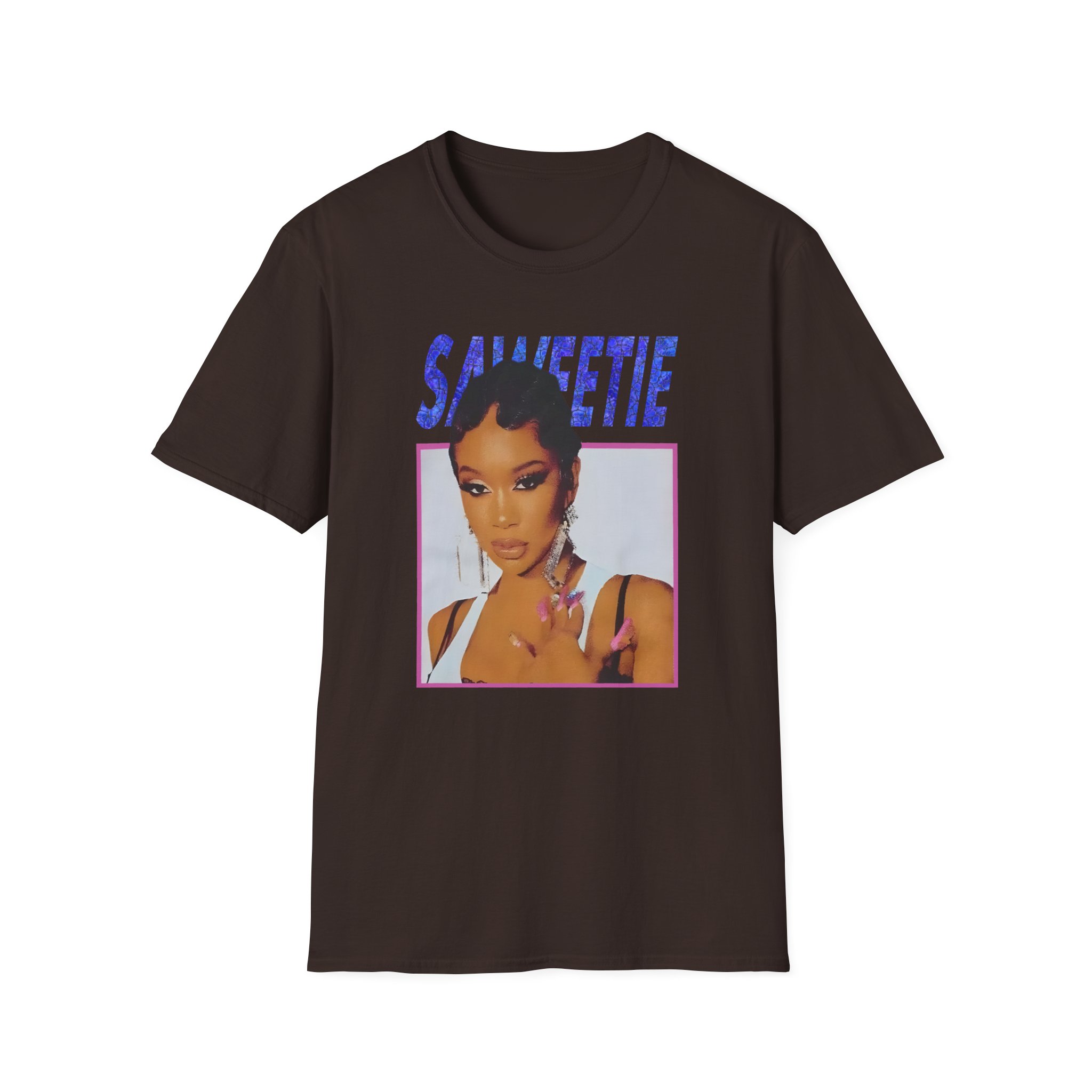 Saweetie Portrait Unisex Softstyle T-Shirt