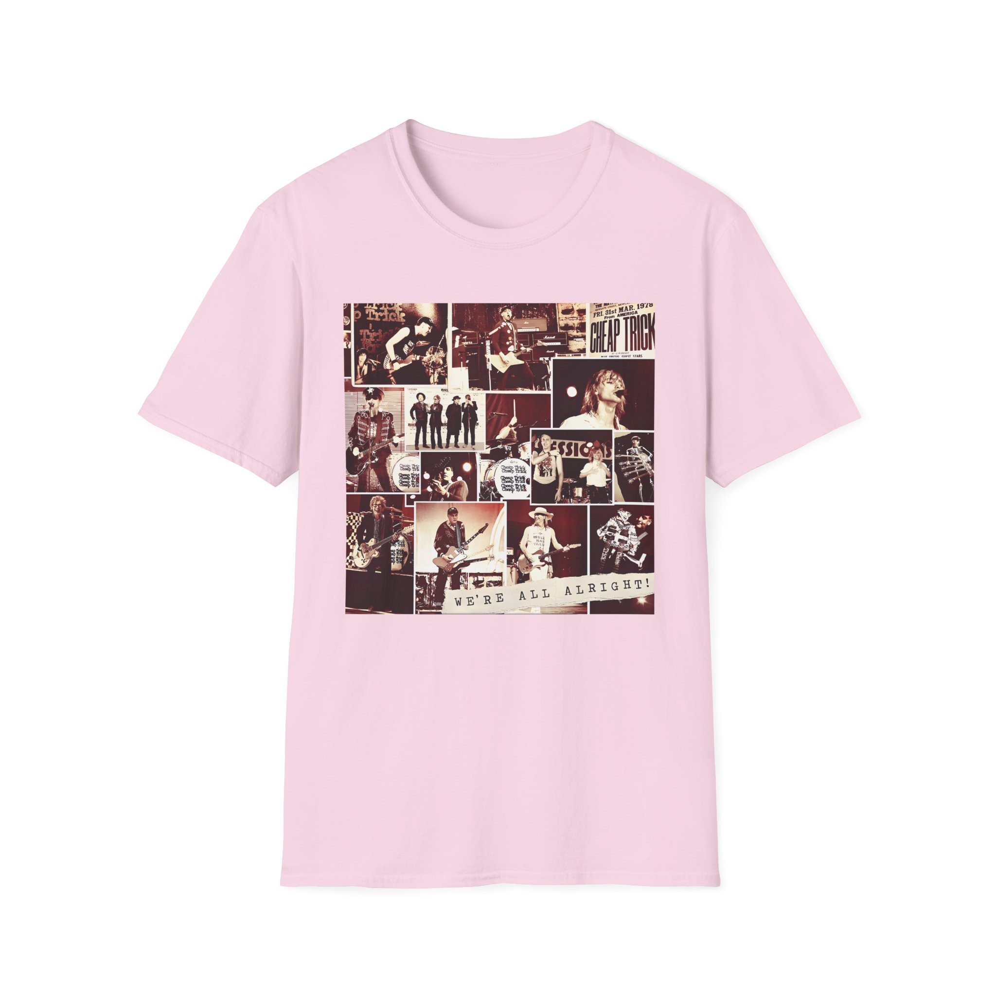 Cheap Trick Photo Collage Unisex Softstyle T-Shirt
