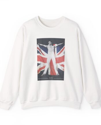F M Union Jack Flag Unisex Heavy Blend™ Crewneck Sweatshirt