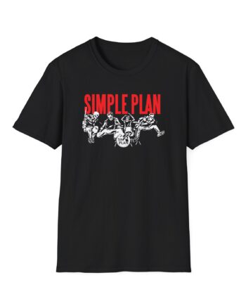 Simple Plan Live Skeleton Unisex Softstyle T-Shirt