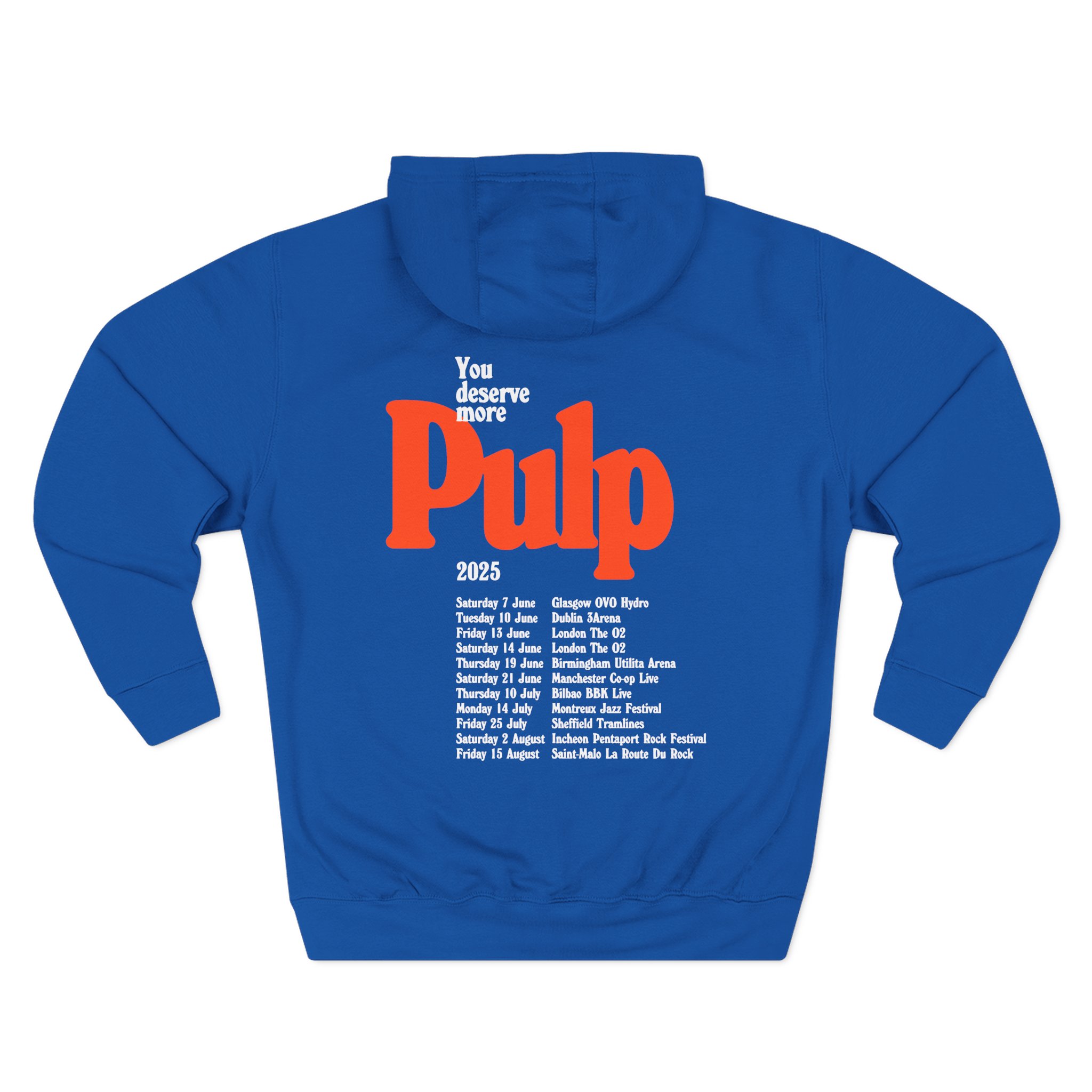 Pulp More 2025 Tour Three-Panel Fleece Hoodie
