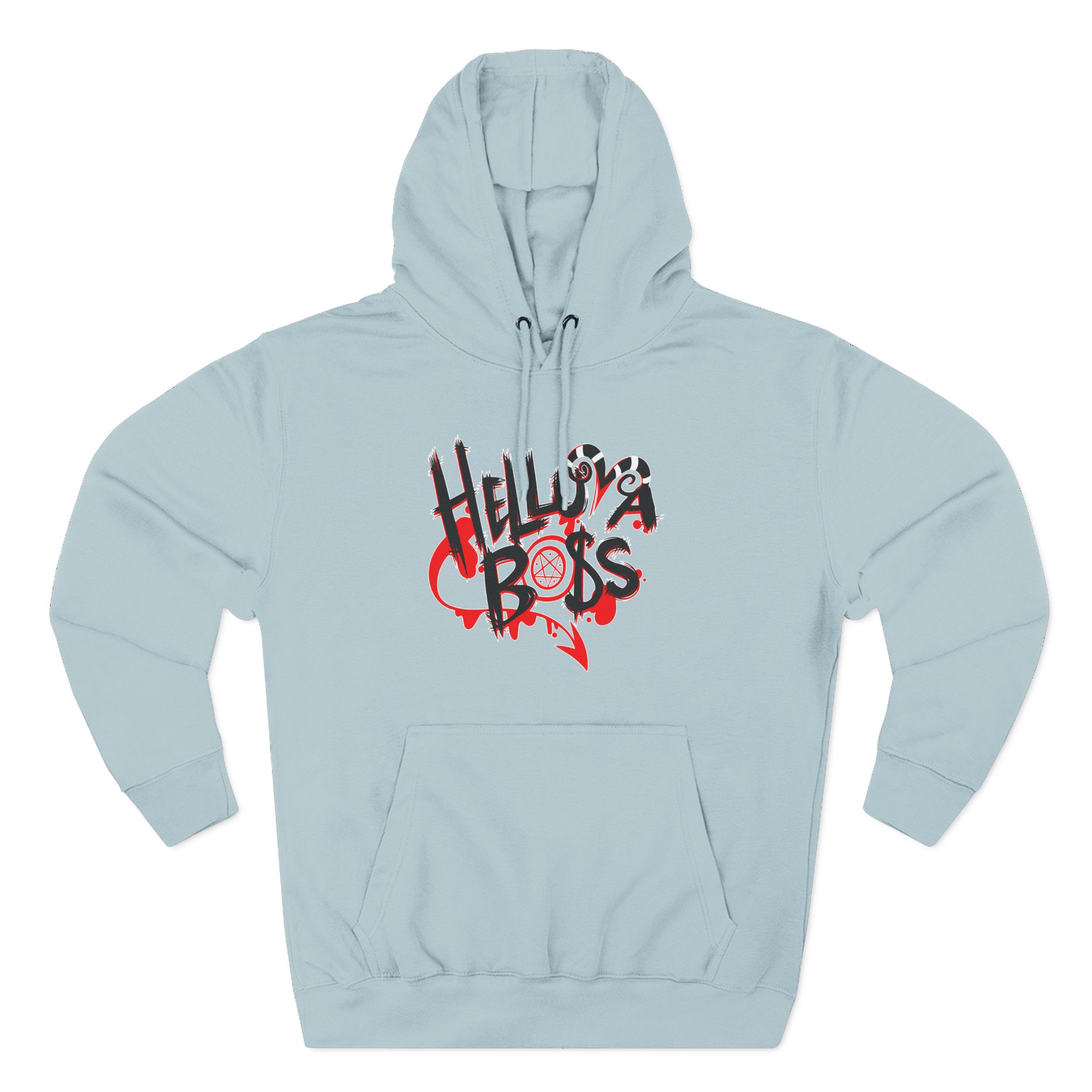 Helluva Boss Logo Three-Panel Fleece Hoodie
